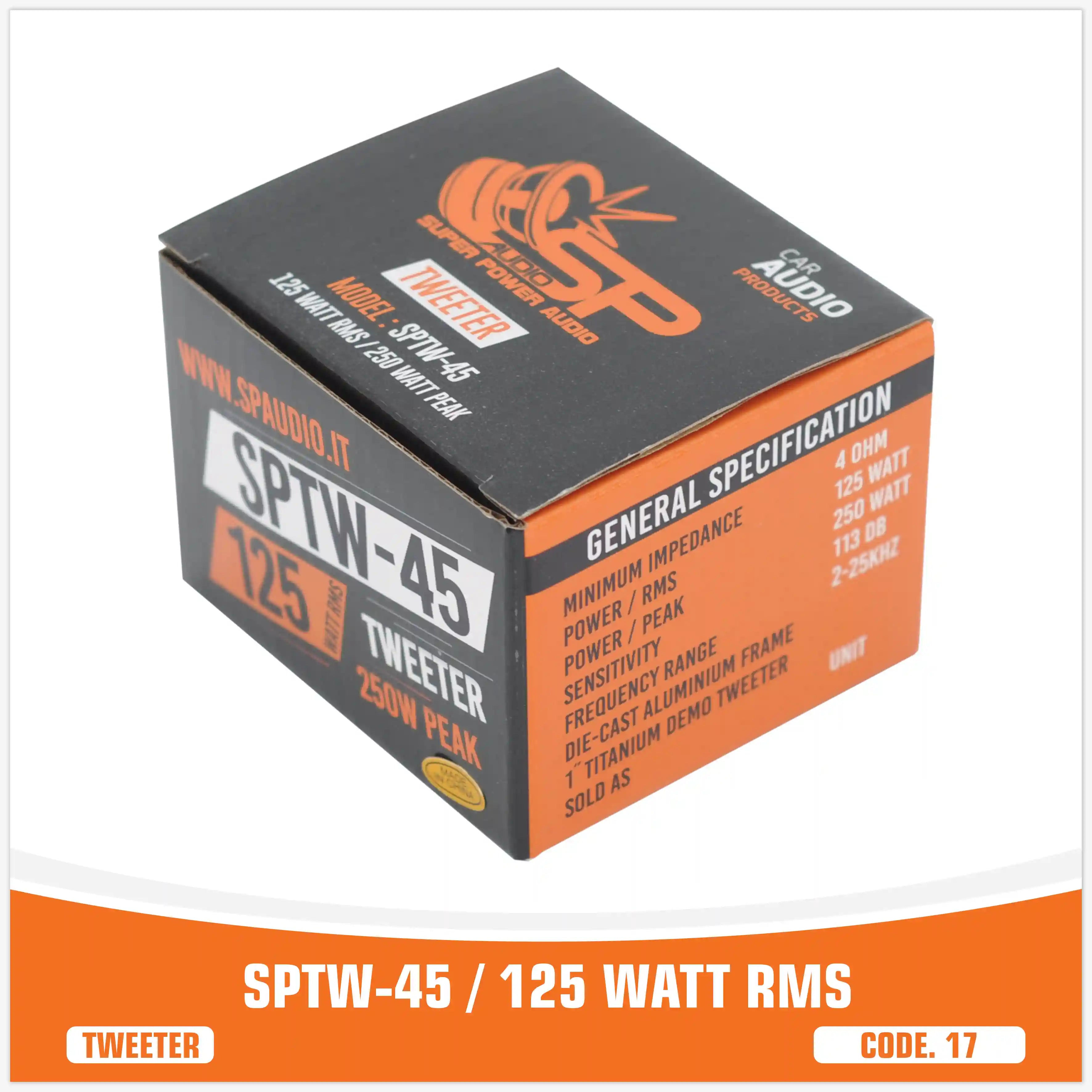 SP TW 45 TWEETER BULLET 125W RMS (PREZZO SINGOLO)