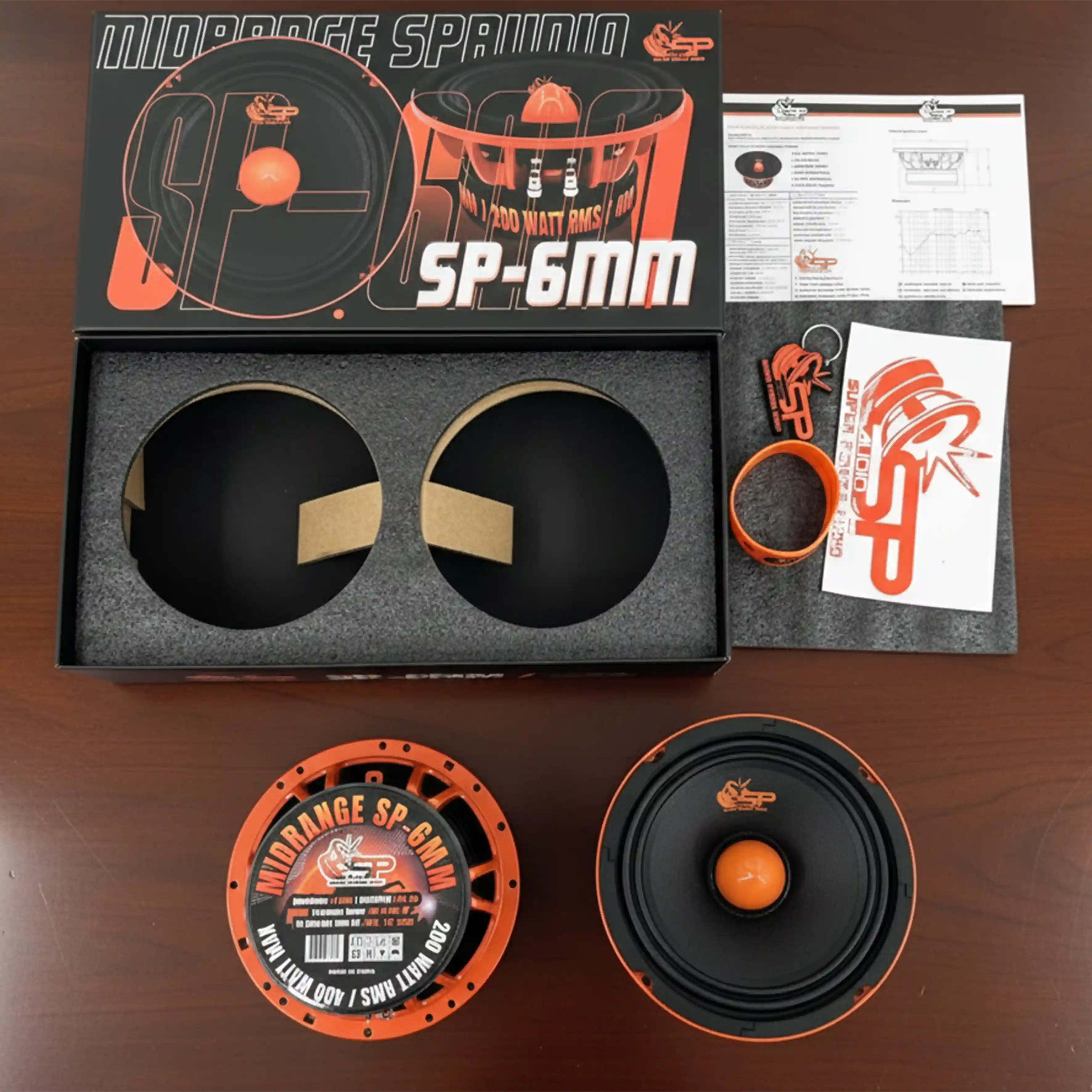 SP 6MM MIDRANGE EXTREME 6,5"/16,5CM 200W RMS (PREZZO A COPPIA) NUOVO MODELLO 2025
