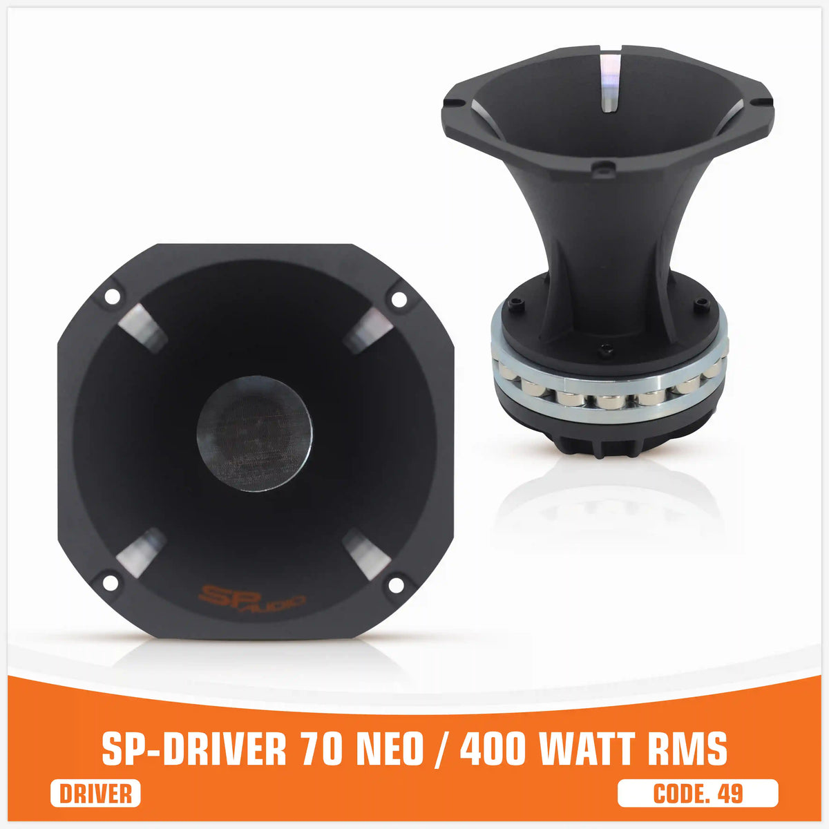 SP DRIVER 70 NEO complete compression driver with horn, neodymium magnet 400W RMS – SP Audio