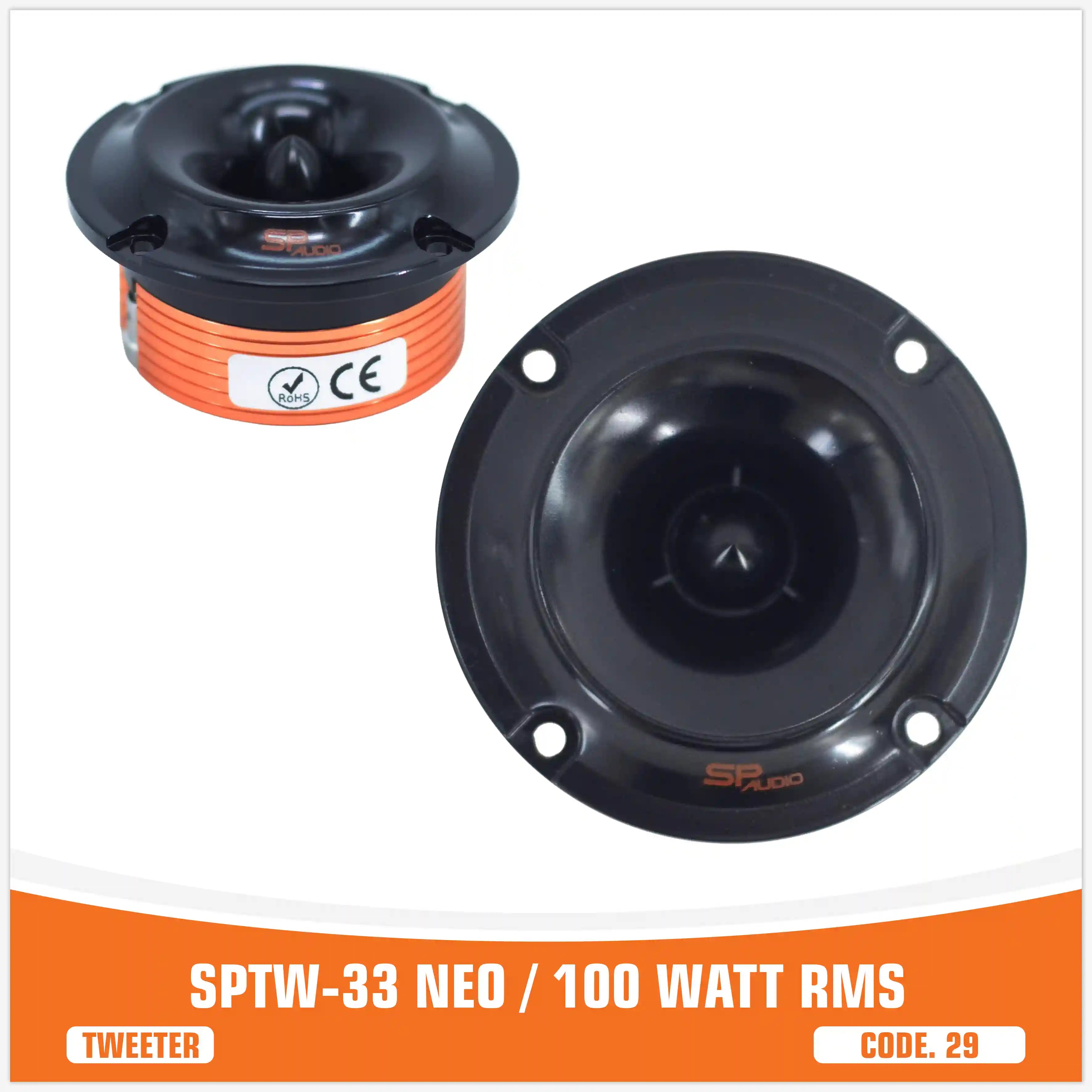 SP TW 33 NEO TWEETER BULLET NEO MAGNETE 100W RMS (PREZZO SINGOLO)