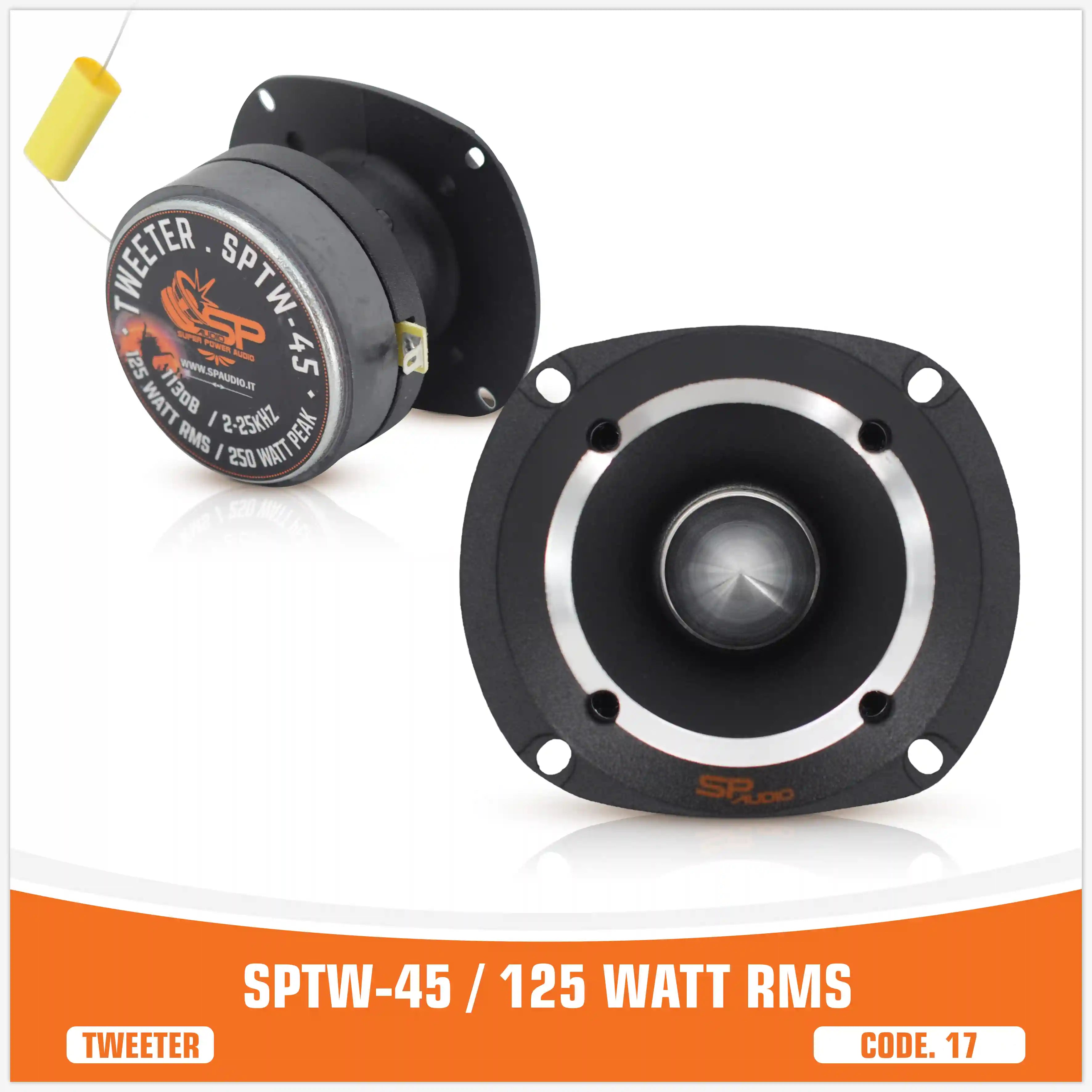 SP TW 45 TWEETER BULLET 125W RMS (PREZZO SINGOLO)