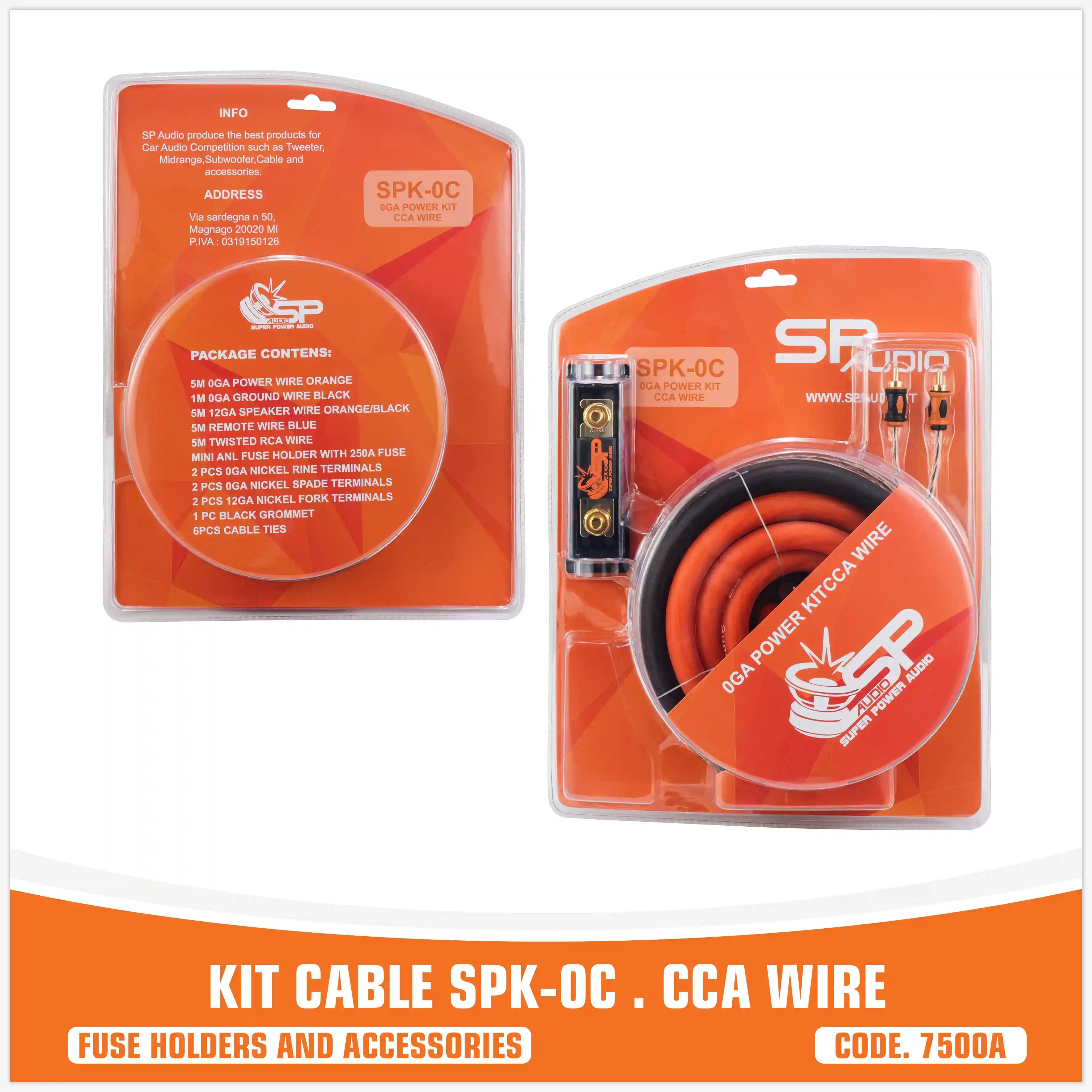 SP KIT CAVI 0 AWG CCA (PREZZO X CONFEZIONE)