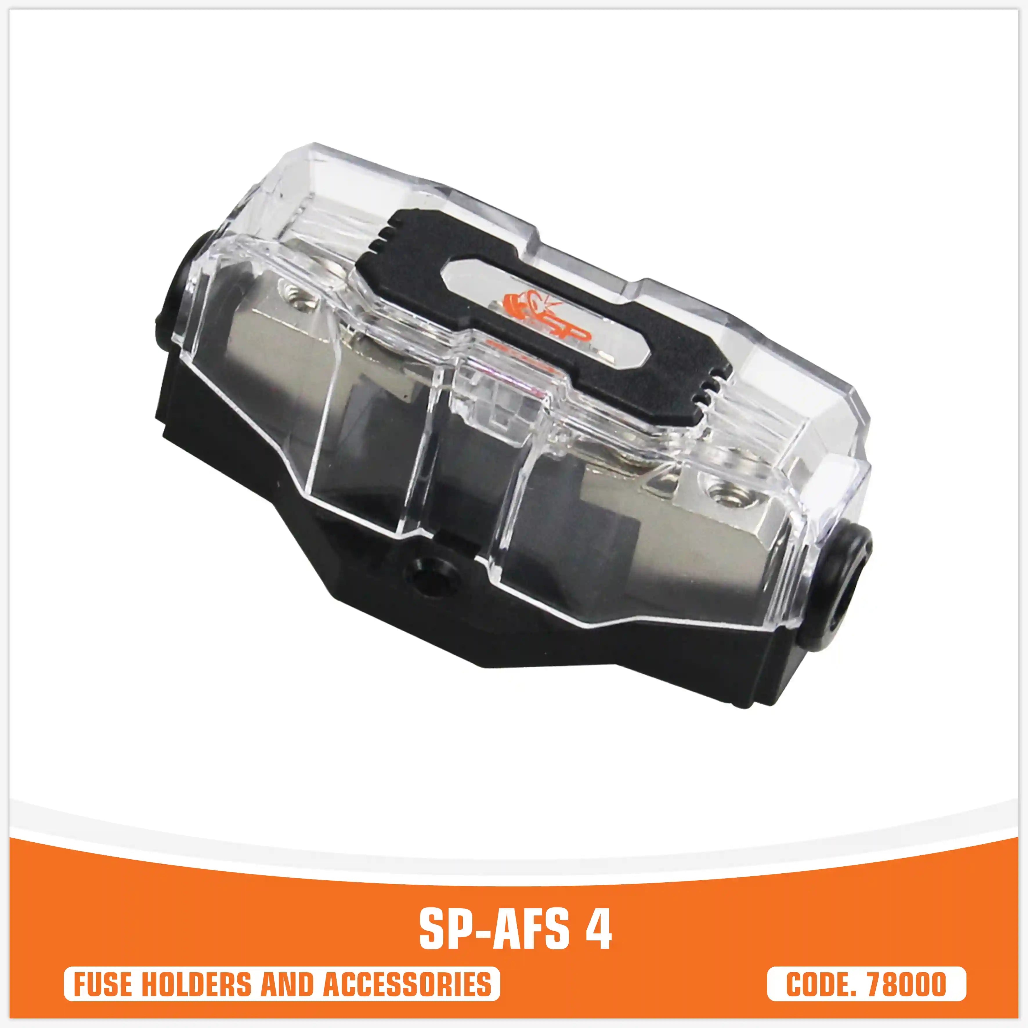 SP AFS4 PORTAFUSIBILE MINI ANL 1x4GA/8GA IN + 1x4/8 GA OUT