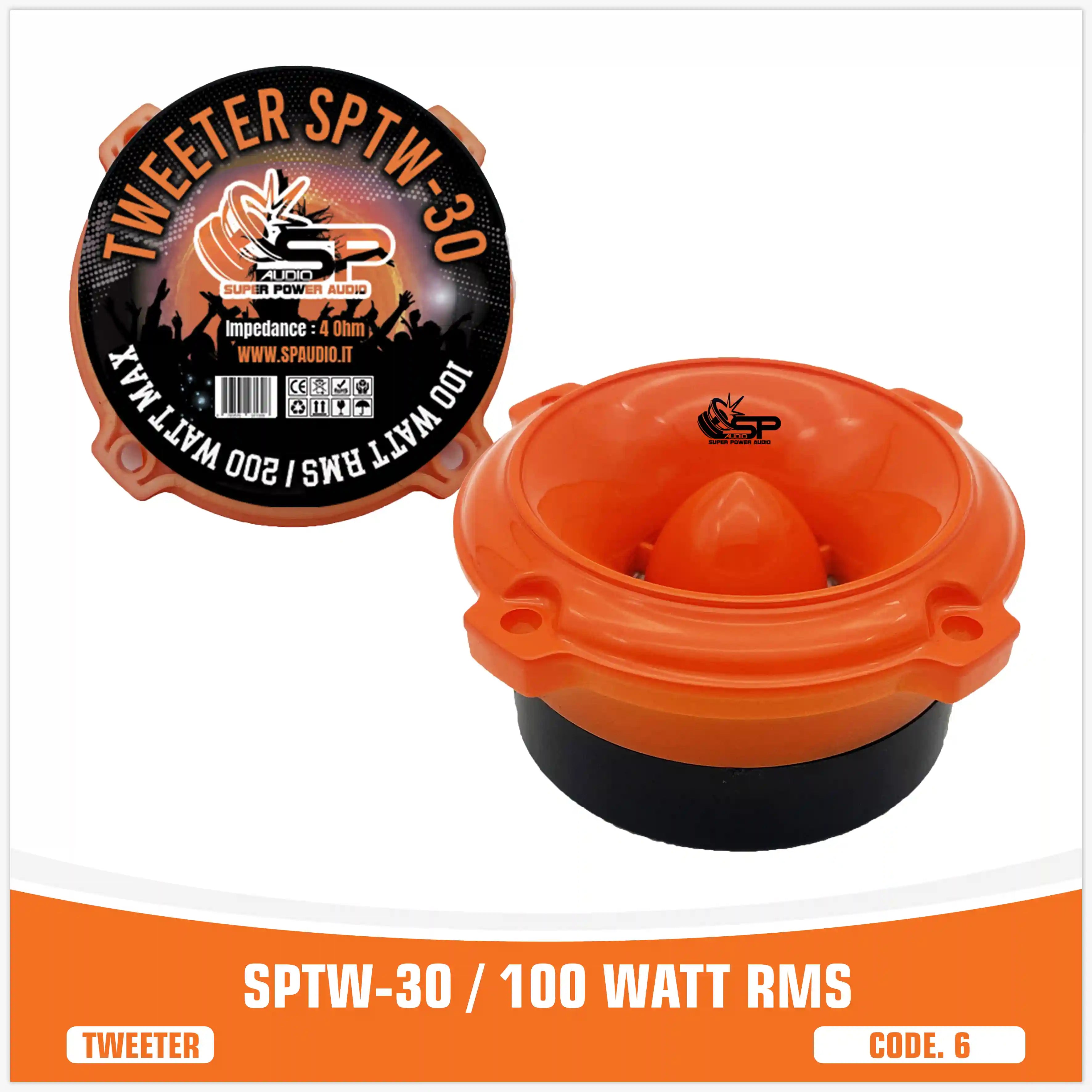 SP TW 30 BULLET TWEETER 100W RMS (PREZZO PER COPPIA)