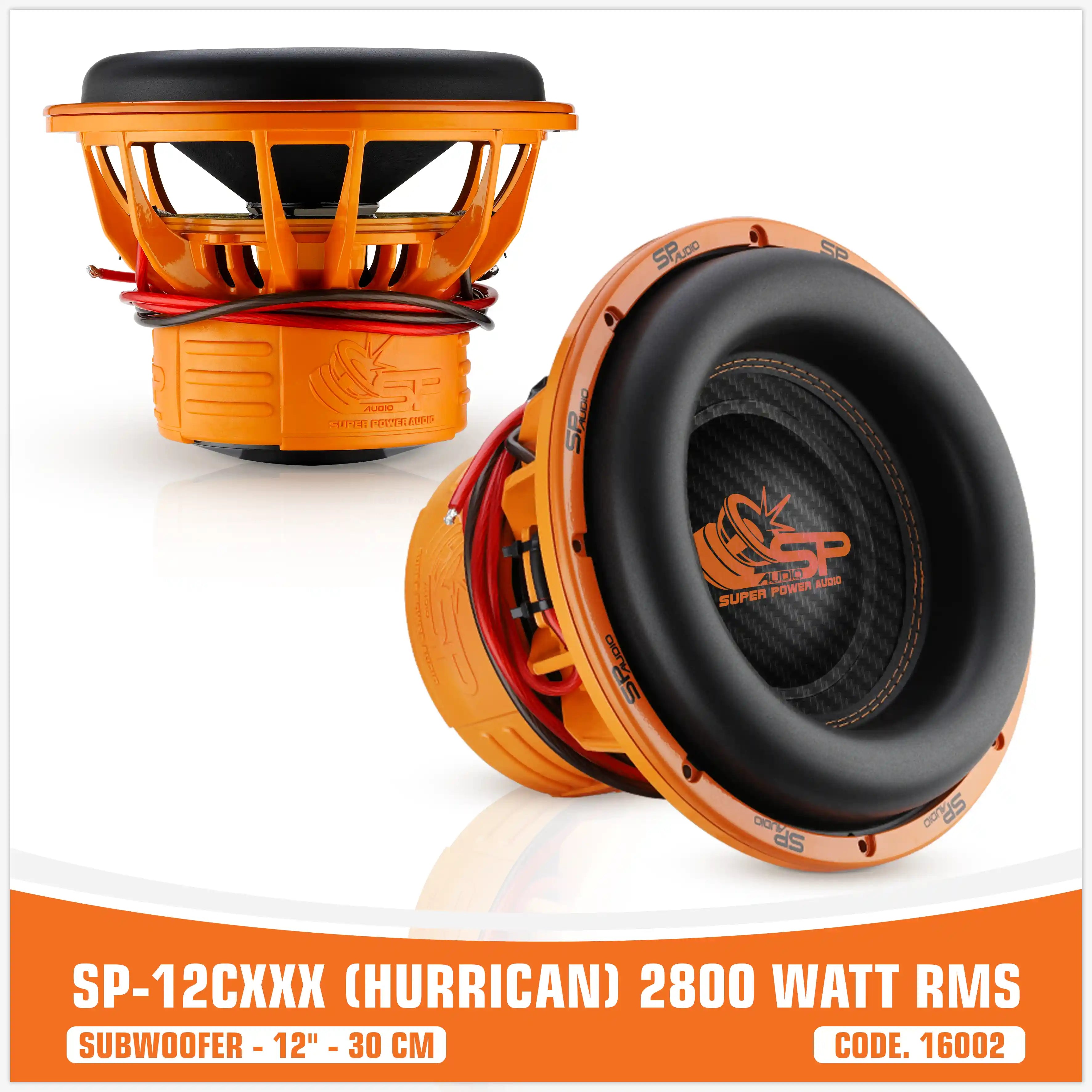 SP 12CXXX SUBWOOFER 12"/30CM 2800WATT RMS (PREZZO UNITARIO)