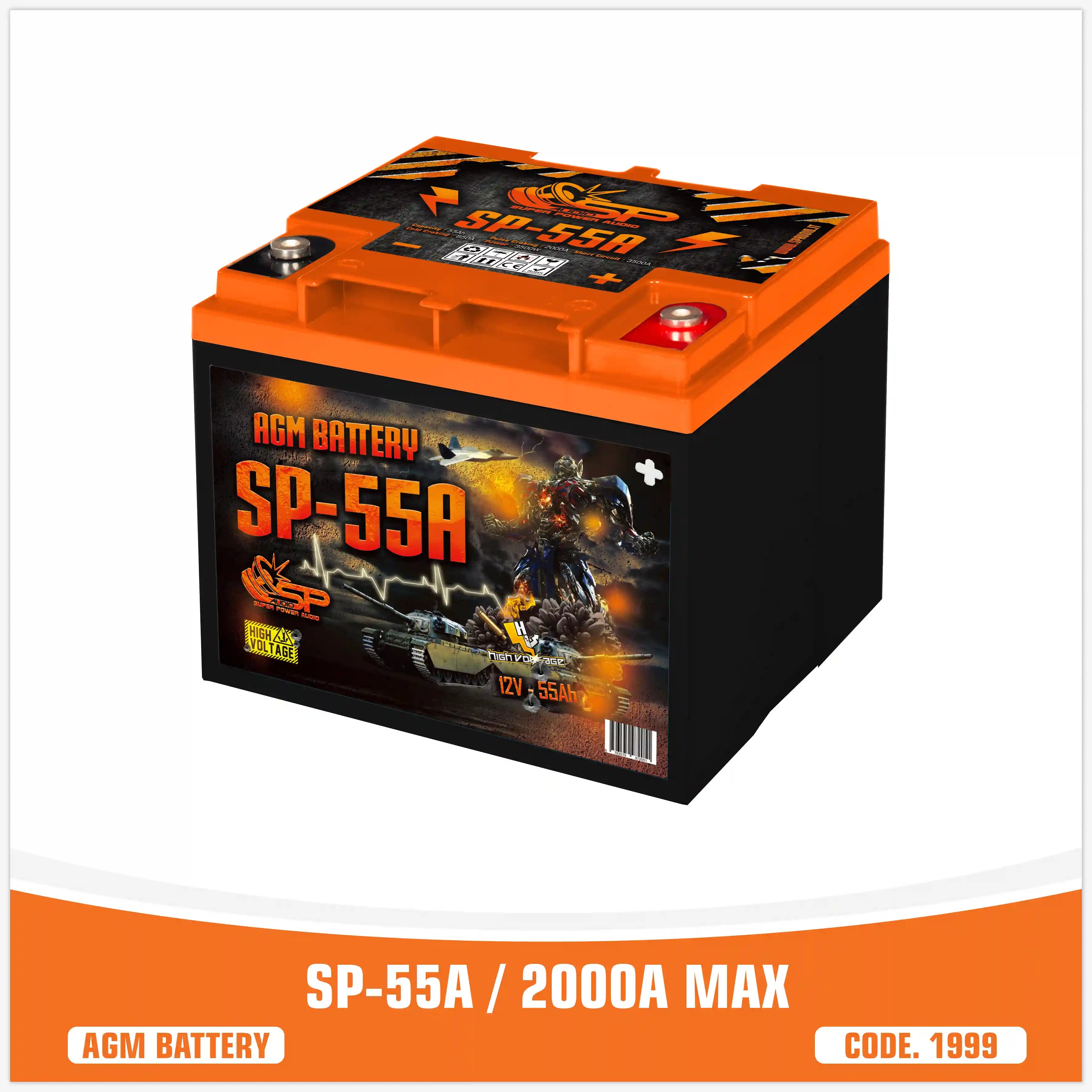 SP 55A AGM BATTERIA LUNGA DURATA (PREZZO UNITARIO)