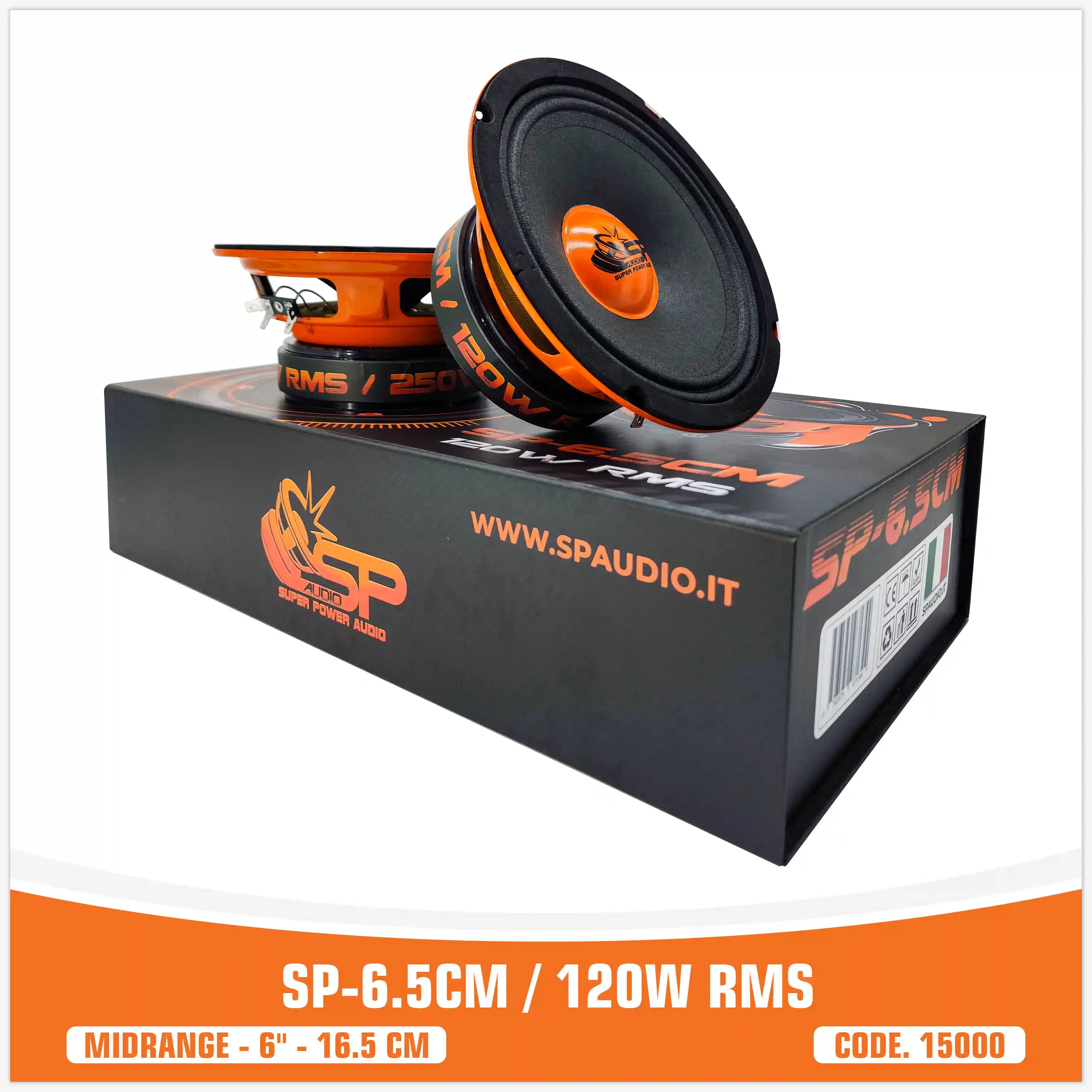SP ALTOPARLANTE MIDRANGE 6,5CM BEST SELLER 6,5"/16,5CM 120W RMS (PREZZO PER COPPIA)