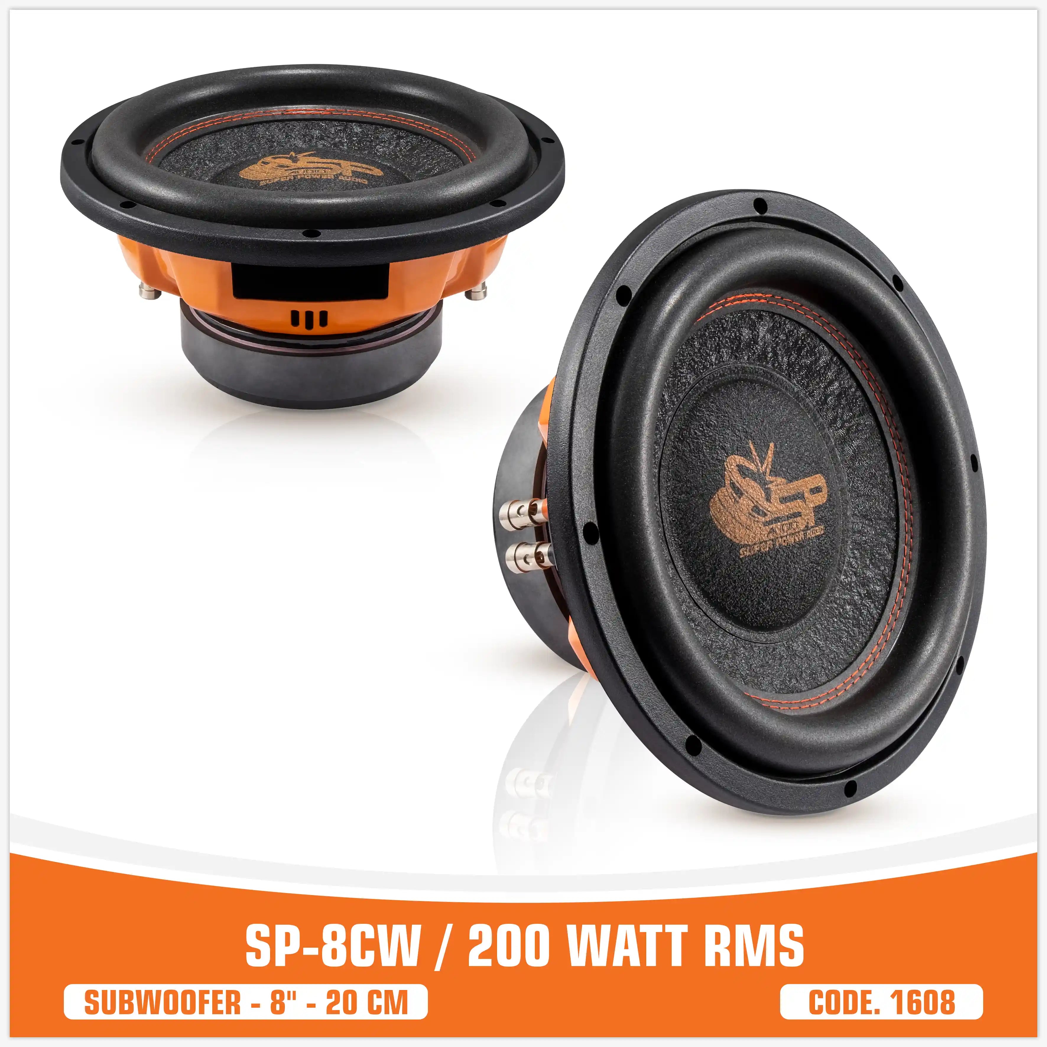 SP 8CW MIGLIOR PREZZO SUBWOOFER 8"/20CM 200WATT RMS (PREZZO SINGOLO)
