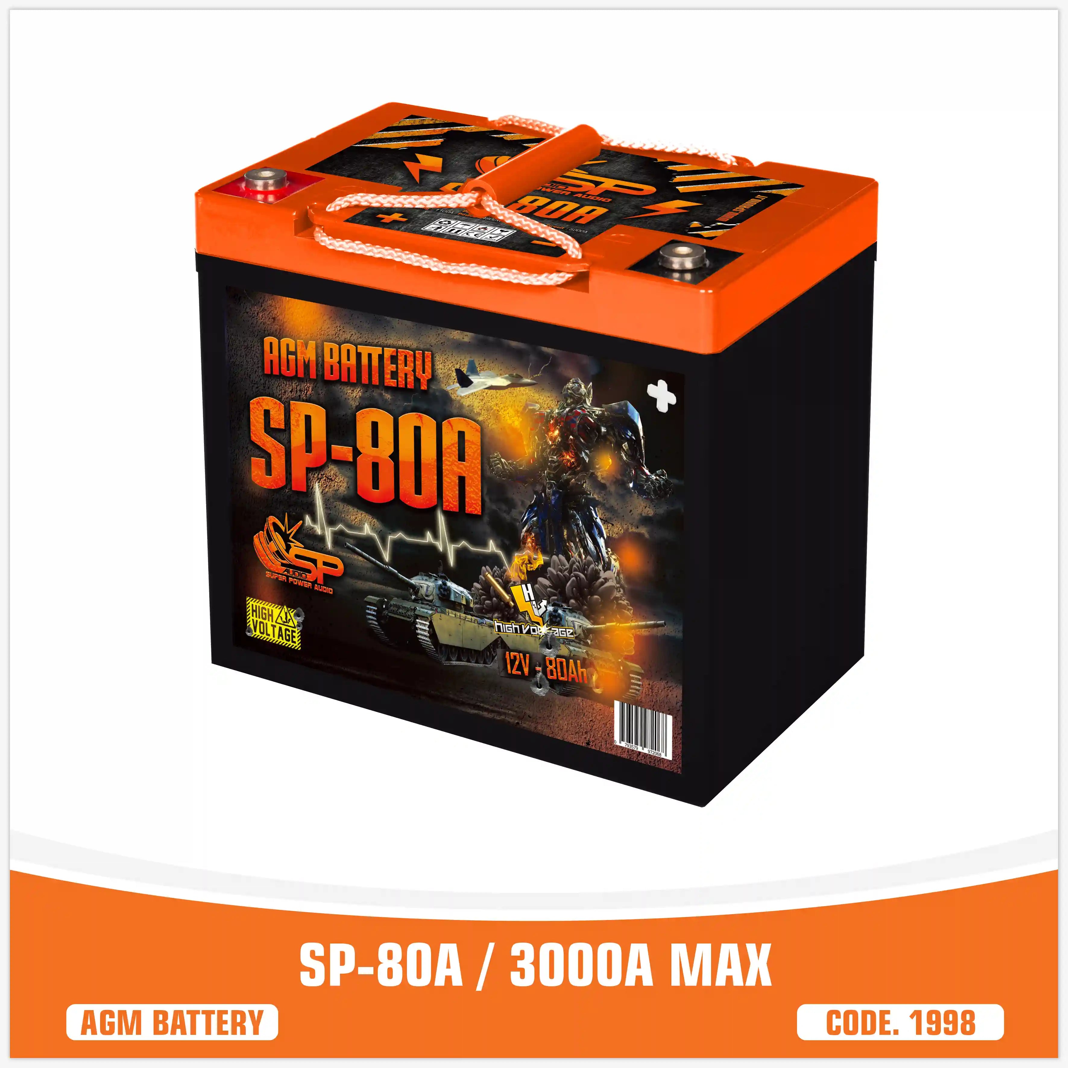 SP 80A AGM BATTERIA LUNGA DURATA (PREZZO UNITARIO)