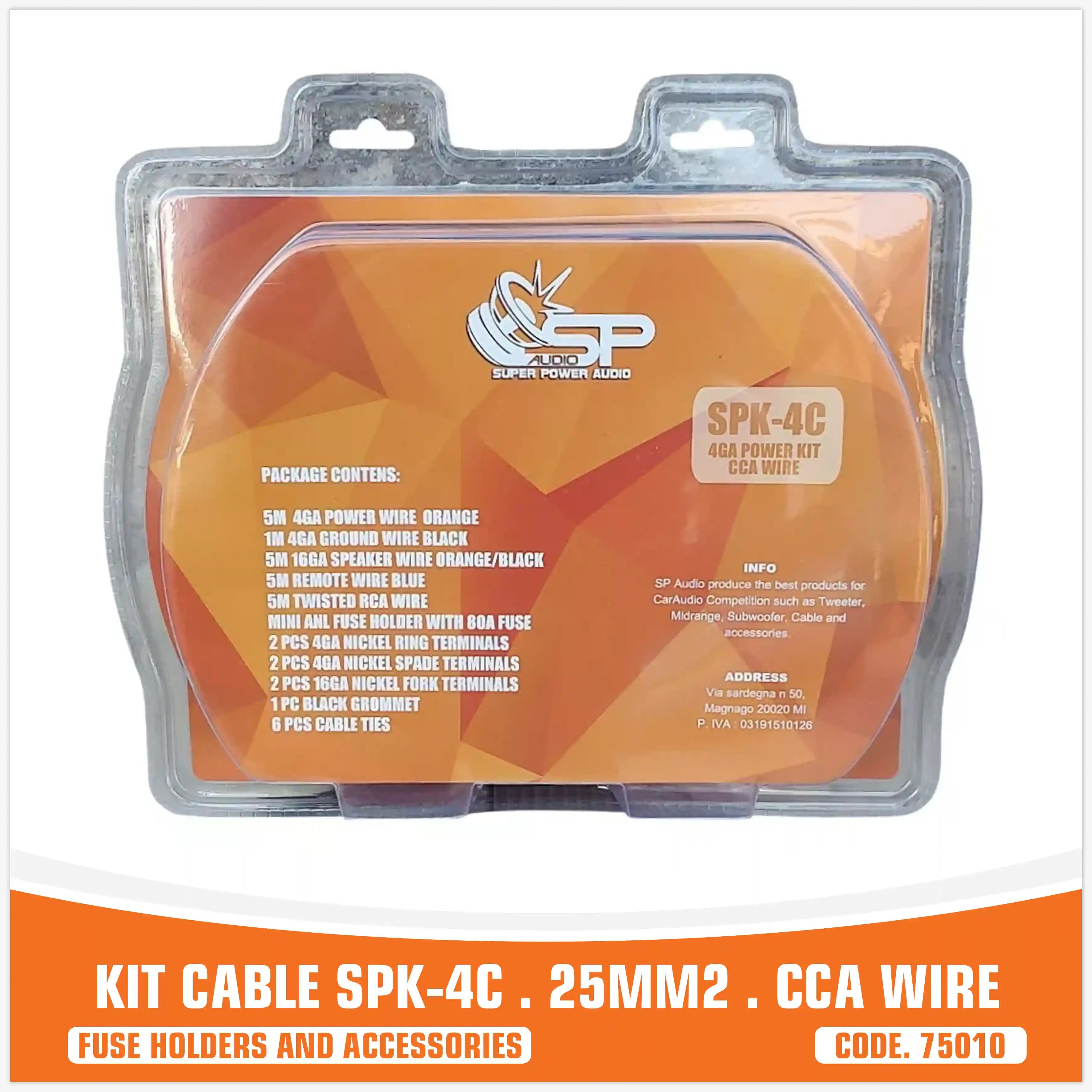 SP KIT CAVI 4 AWG CCA (PREZZO PER CONFEZIONE)