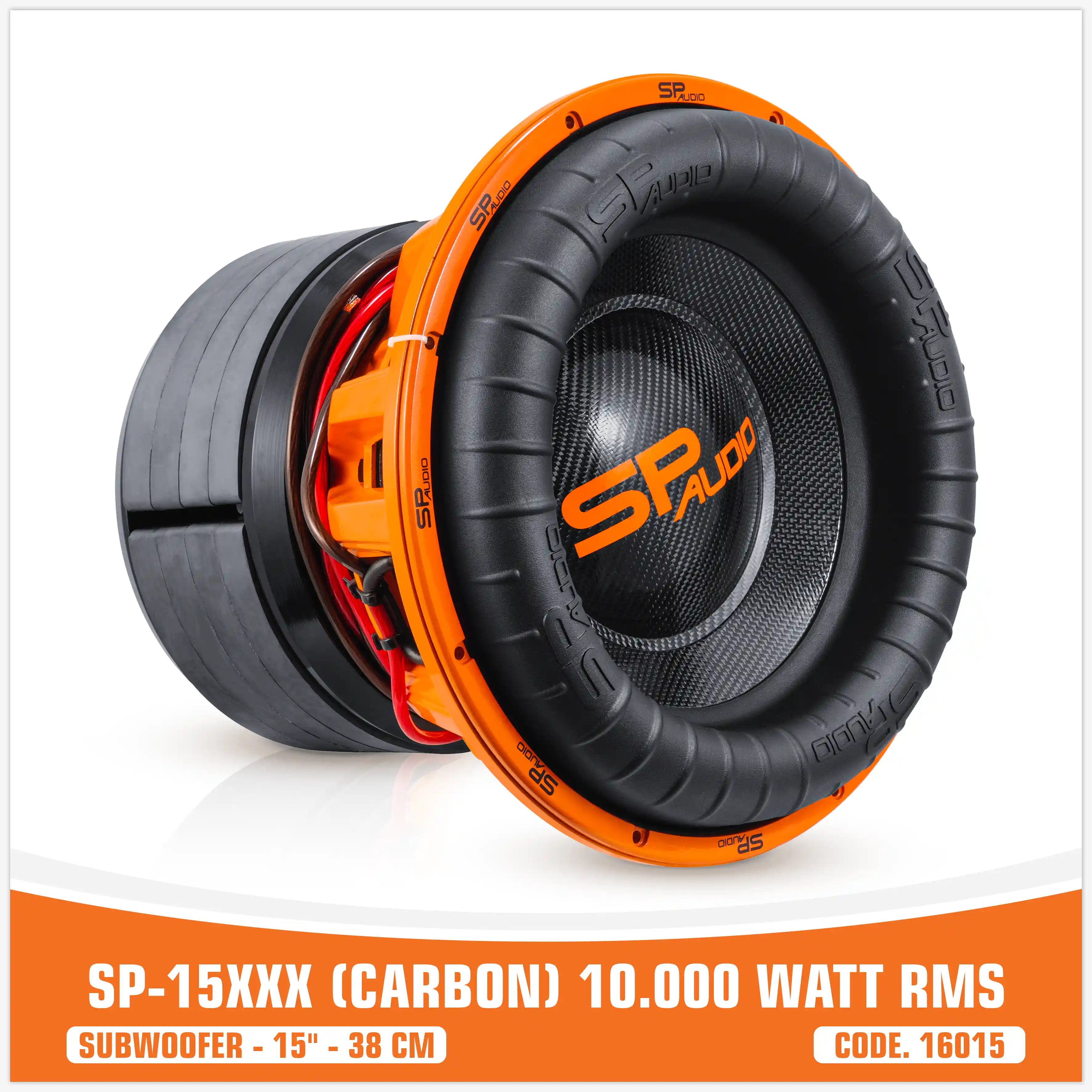 SP15XXX SUBWOOFER FIBRA DI CARBONIO 15"/38 CM 10000W RMS (PREZZO UNITARIO)