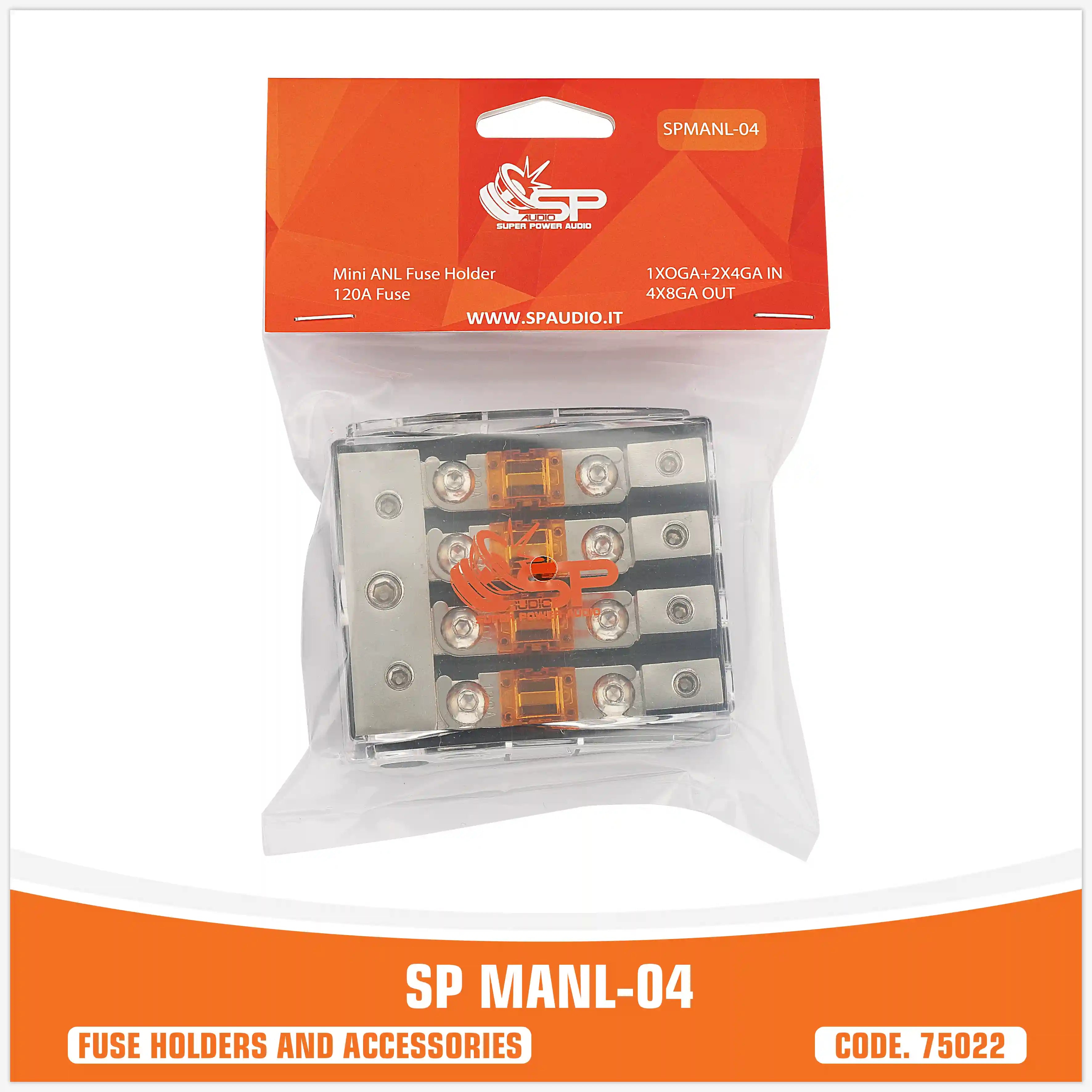 SP MAN 04 PORTAFUSIBILE 1X0 GA+2X4 GA IN+4X8 GA OUT (PREZZO SINGOLO)