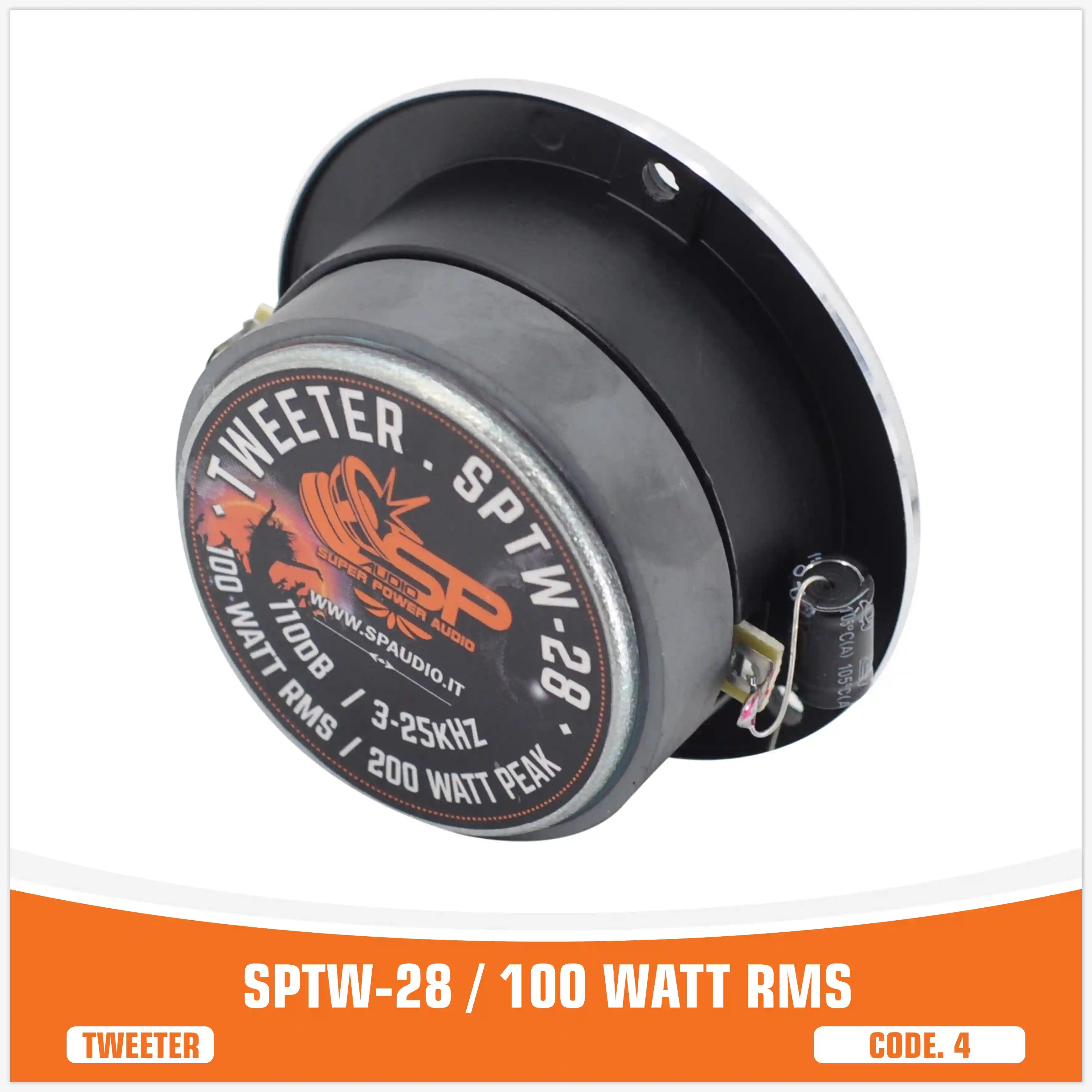 SP TW 28 TWEETER BULLET 100W RMS (PREZZO COPPIA)