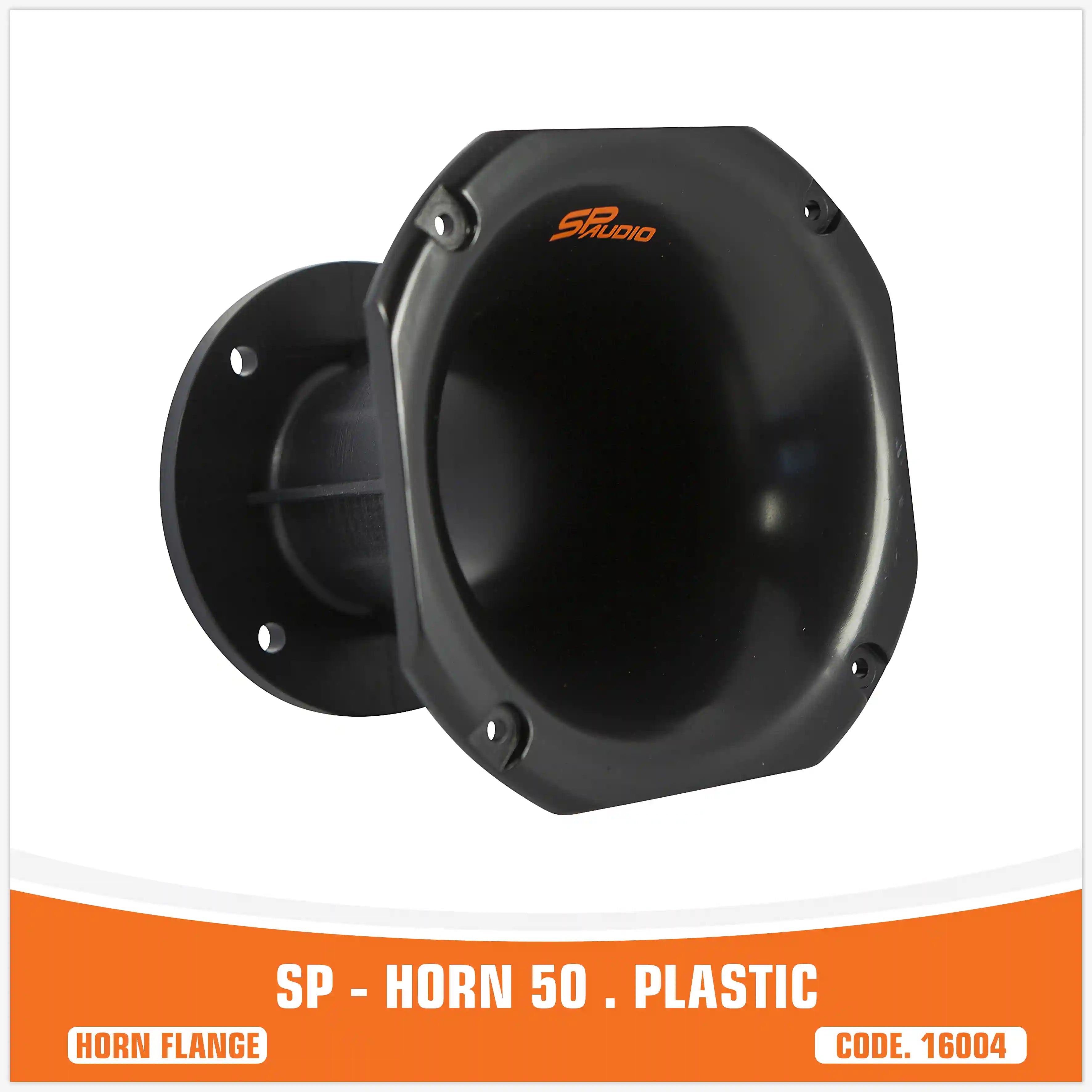 SP-HORN 50 bride de pavillon noire en plastique pour moteur à compression – SP Audio – vue 3