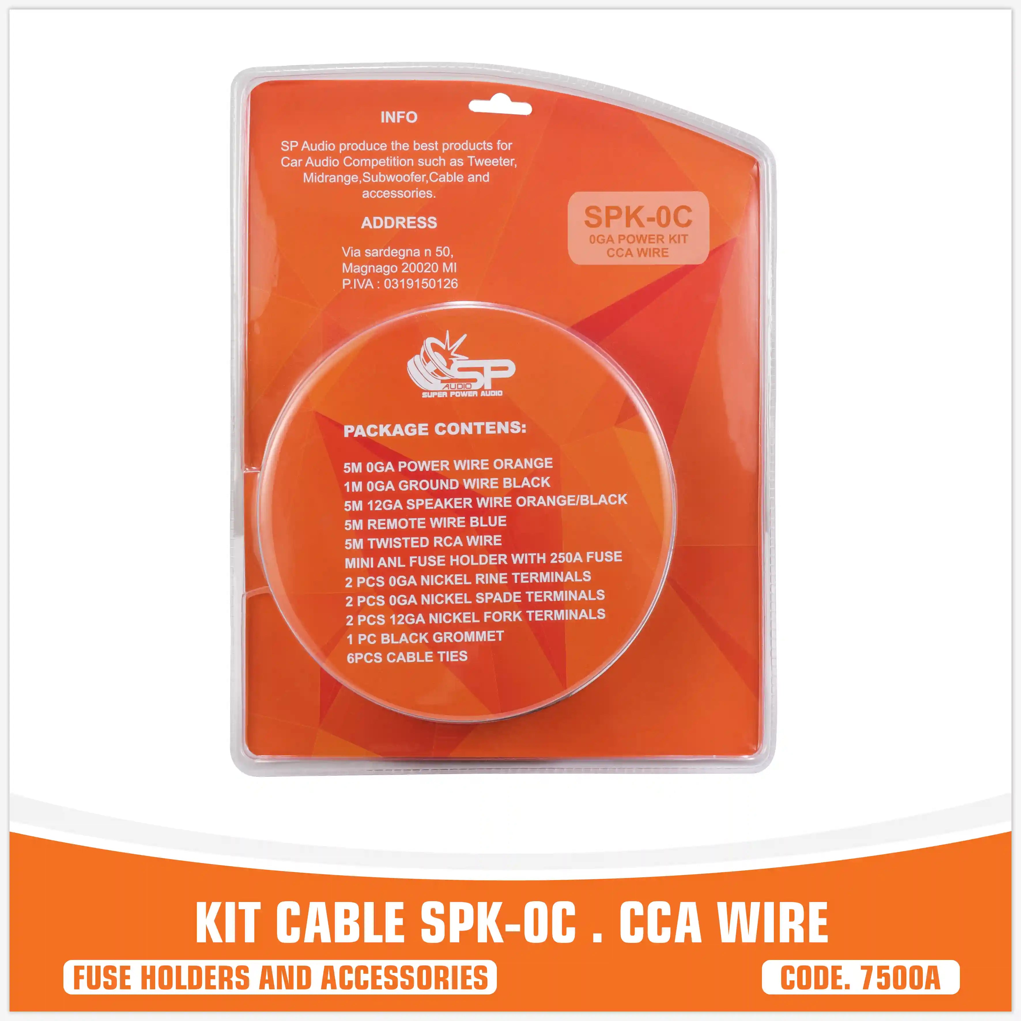 SP KIT CAVI 0 AWG CCA (PREZZO X CONFEZIONE)