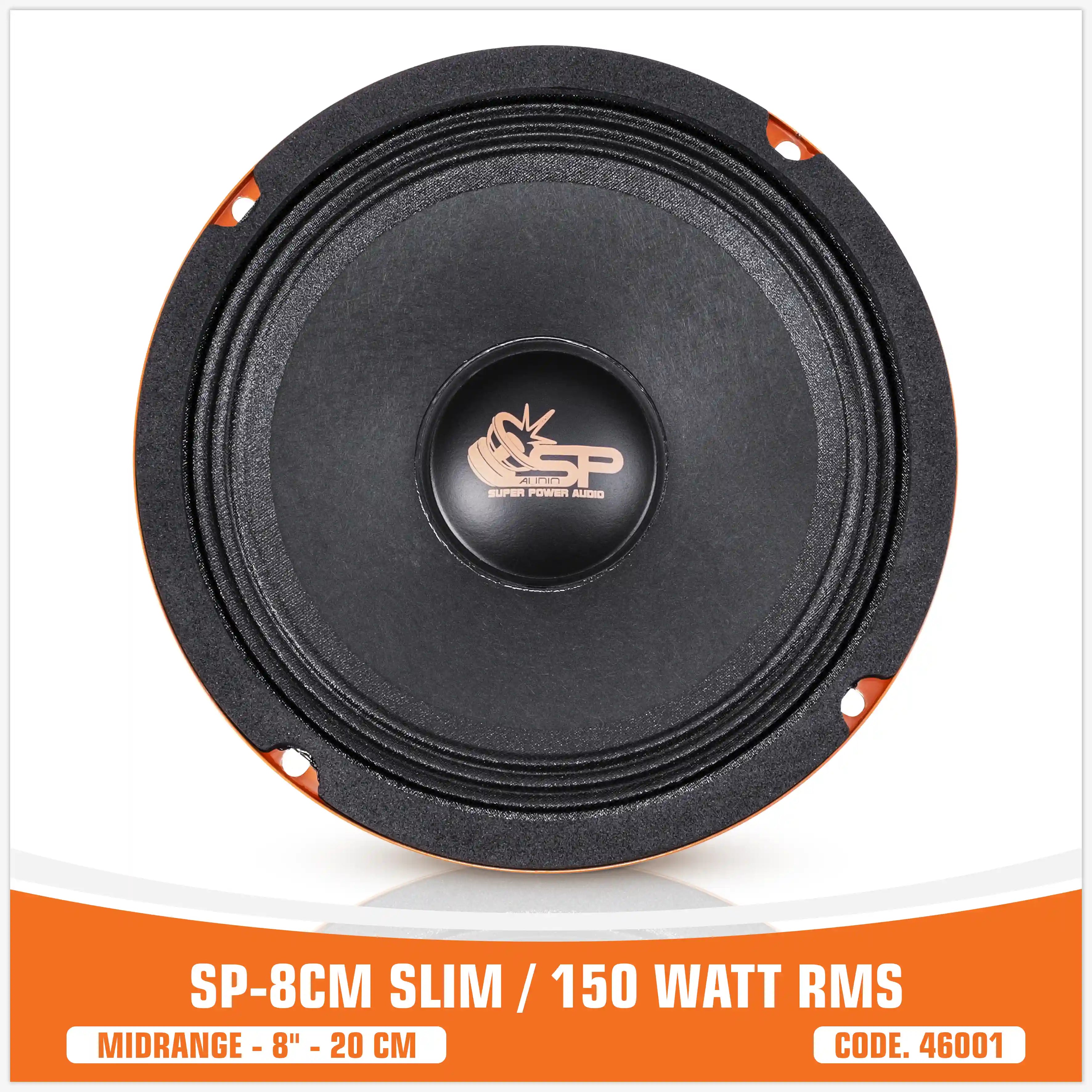 SP 8CM SLIM MIDRANGE SUPER BASSO 8"/20CM 150W RMS (PREZZO COPPIA)