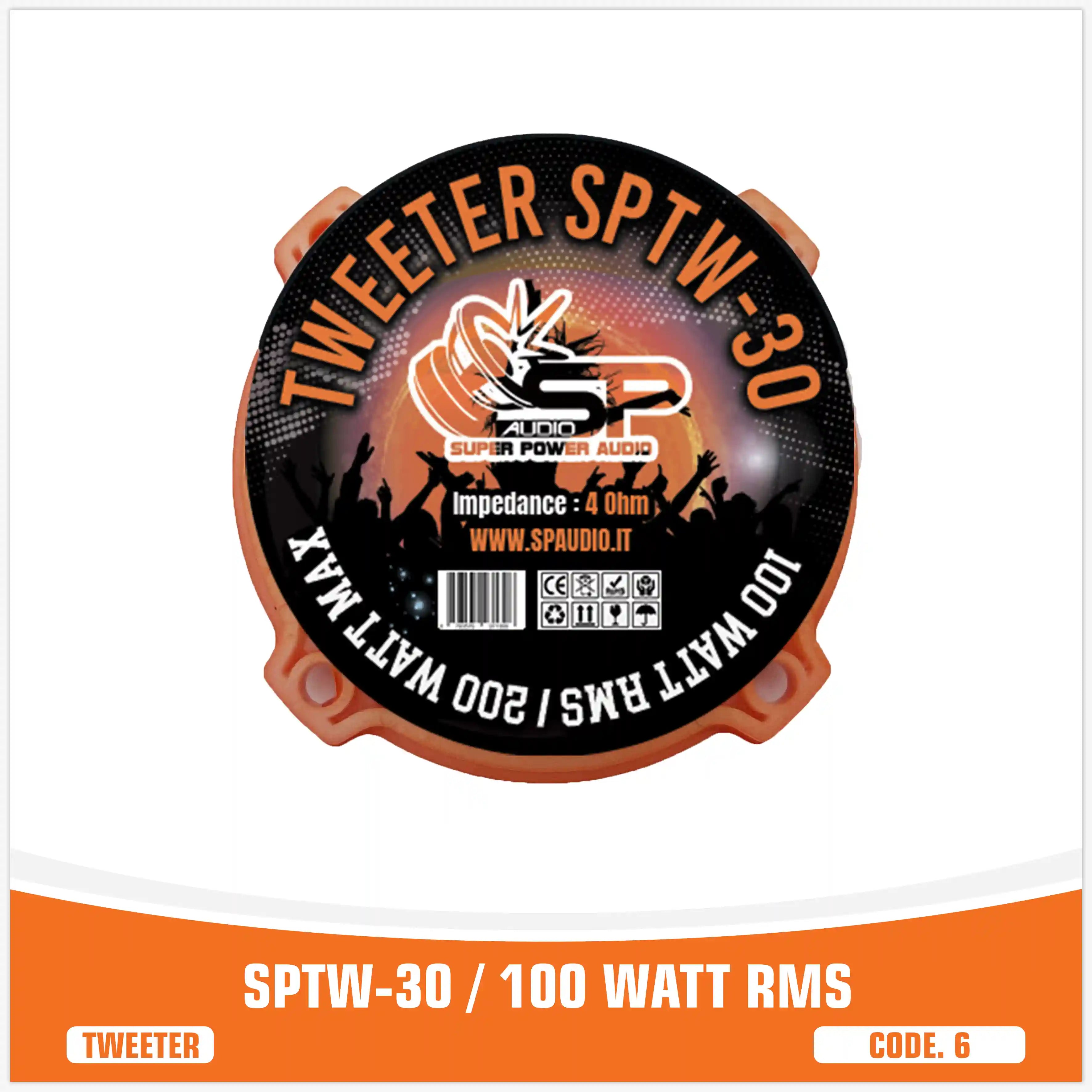 SP TW 30 BULLET TWEETER 100W RMS (PREZZO PER COPPIA)