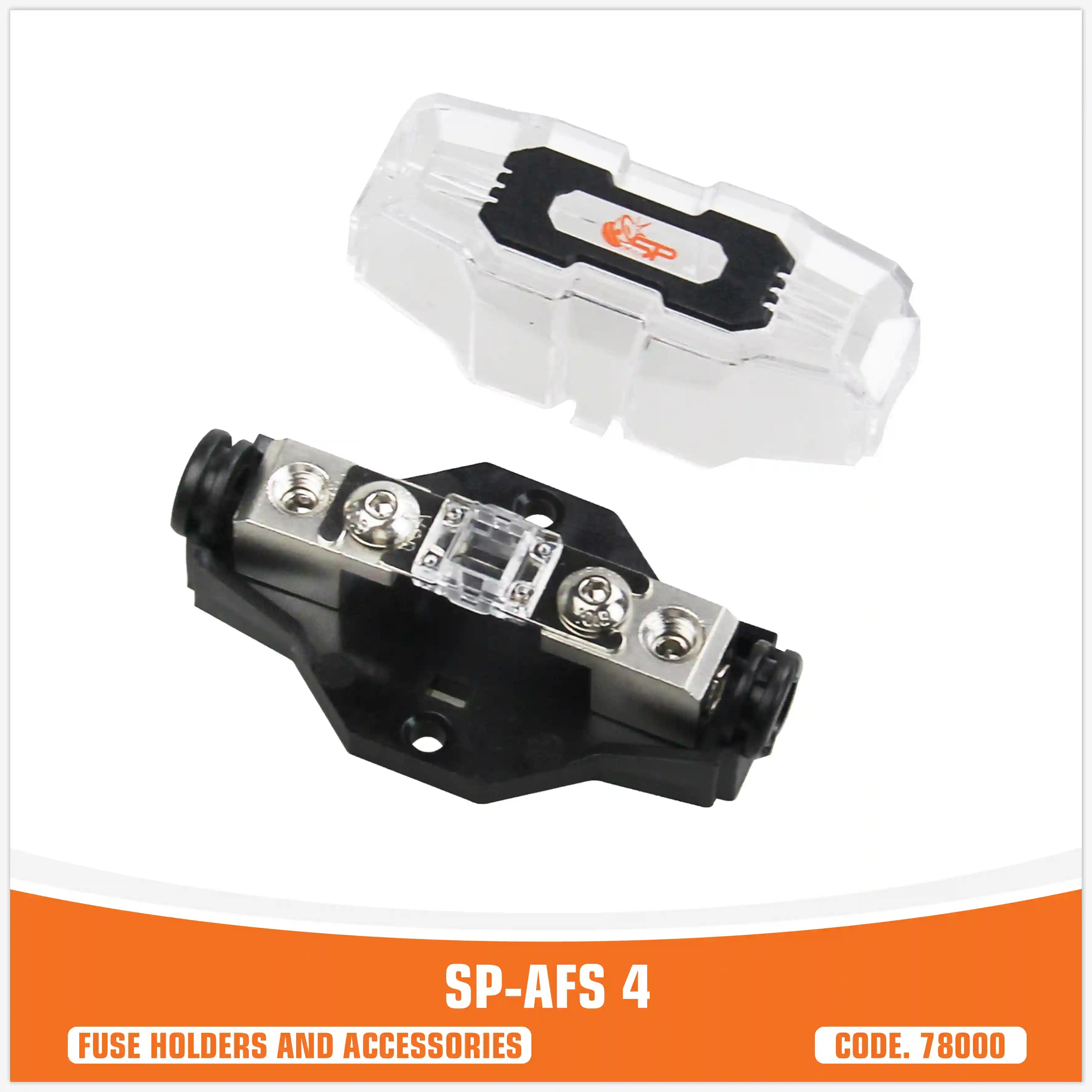 SP AFS4 PORTAFUSIBILE MINI ANL 1x4GA/8GA IN + 1x4/8 GA OUT