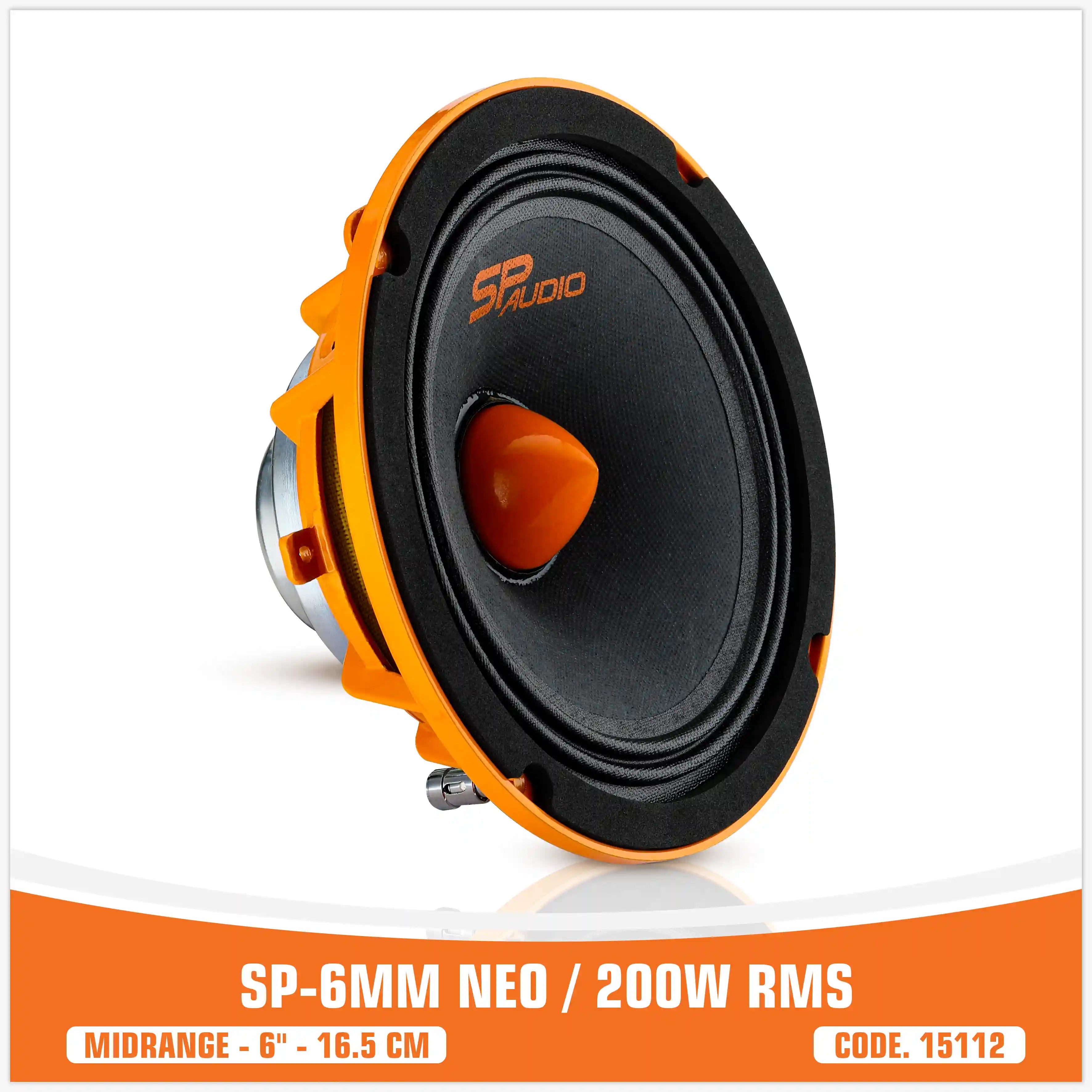 SP 6MM NEO MIDRANGE ESTREMO 6,5"/16,5CM MAGNETE NEODIMIO 200W RMS (PREZZO SINGOLO)