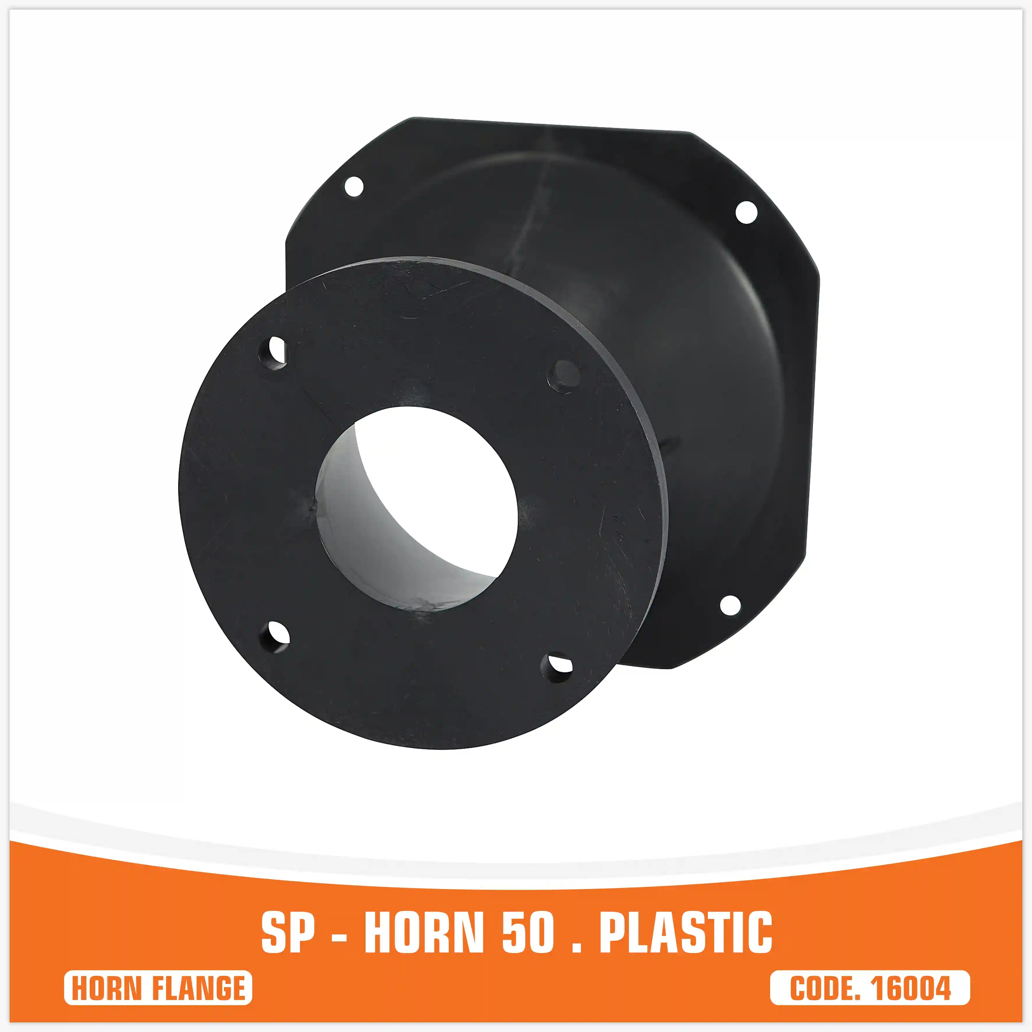 SP-HORN 50 bride de pavillon noire en plastique pour moteur à compression – SP Audio – vue 5