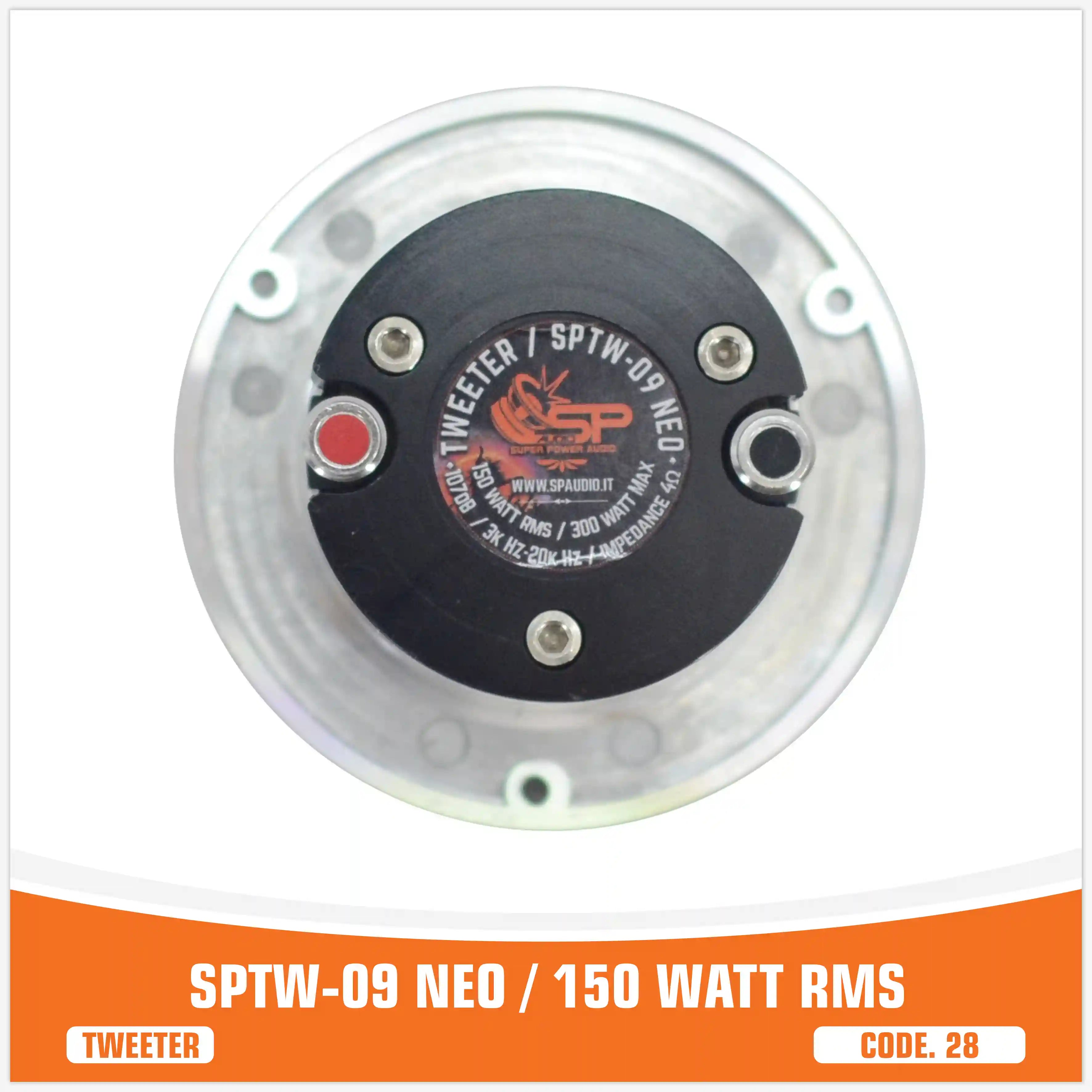 SP TW 09 NEO TWEETER BULLET MAGNETE AL NEODIMIO 150W RMS (PREZZO UNITARIO)