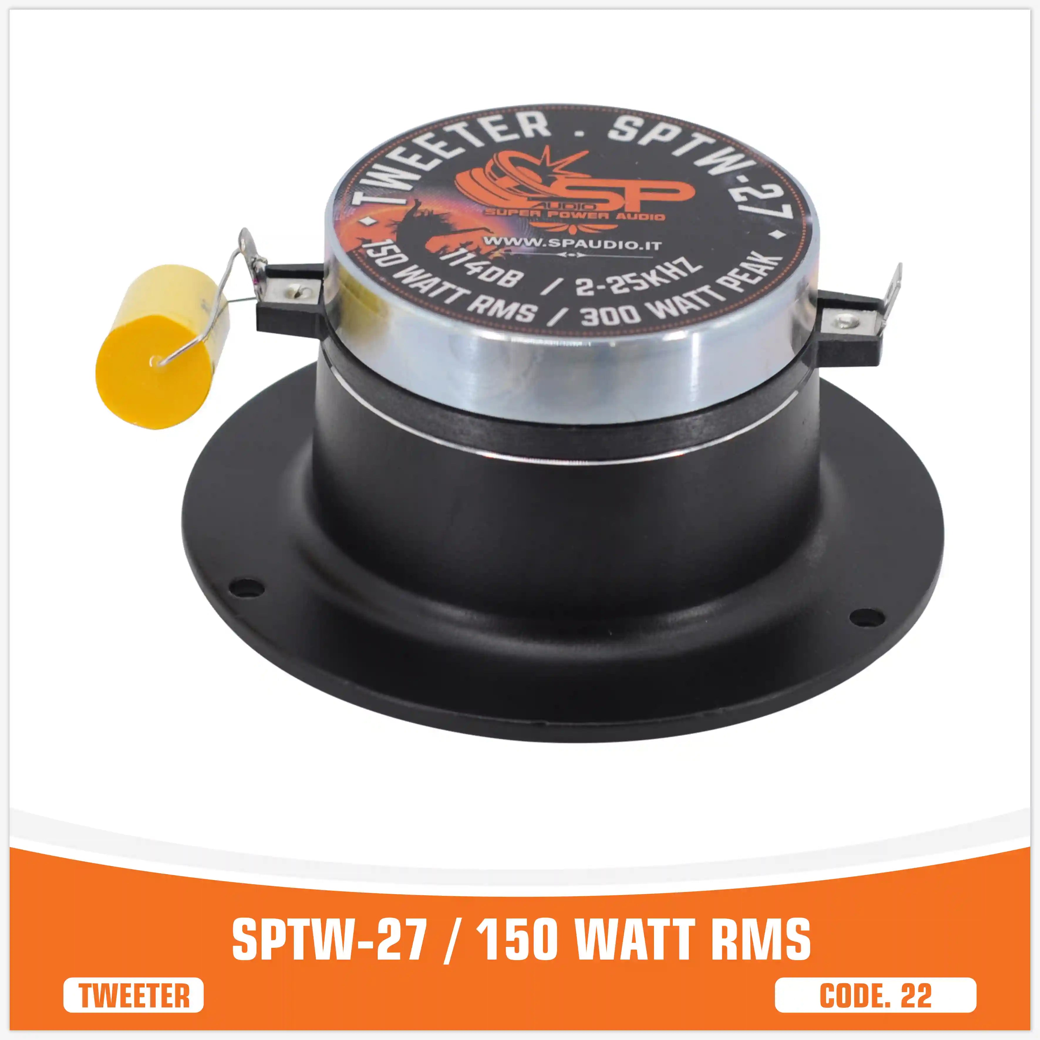 SP TW 27 TWEETER BULLET NEO MAGNETE 150W RMS (PREZZO COPPIA)