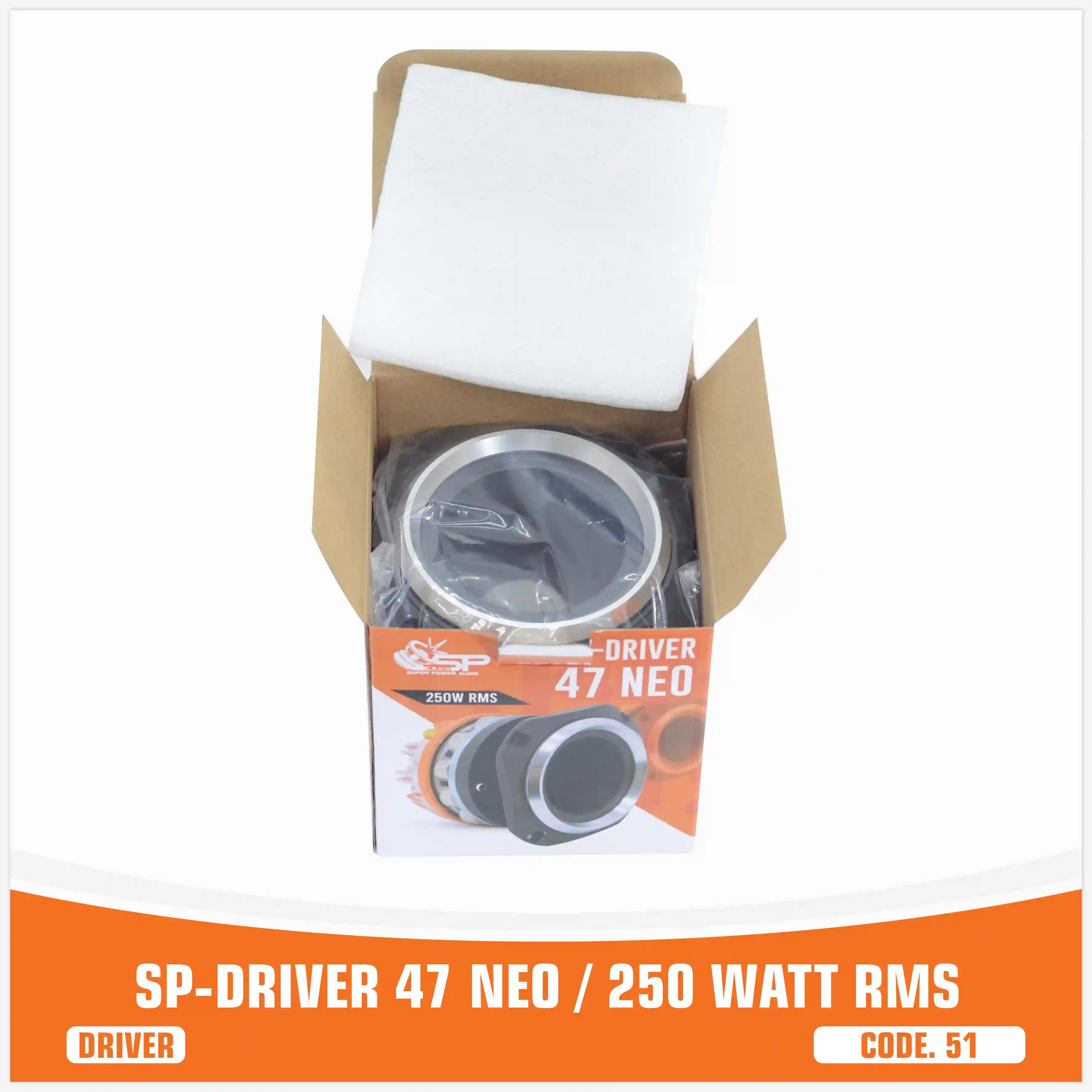 SP DRIVER 47 NEO DRIVER COMPLETO DI FLANGIA 250W RMS (PREZZO UNITARIO)