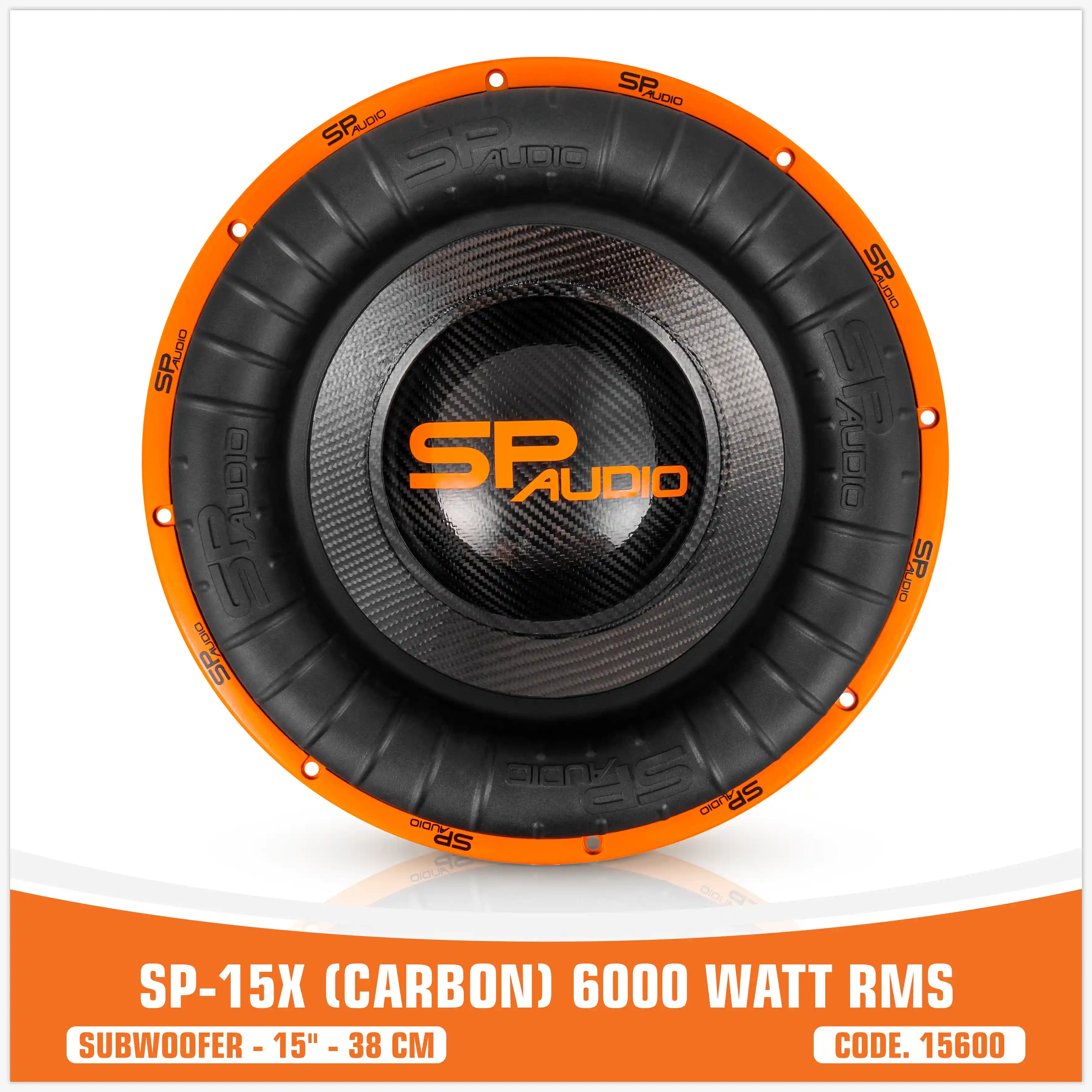 SP15X SUBWOOFER FIBRA DI CARBONIO 15"/38 CM 6000W RMS (PREZZO UNITARIO)