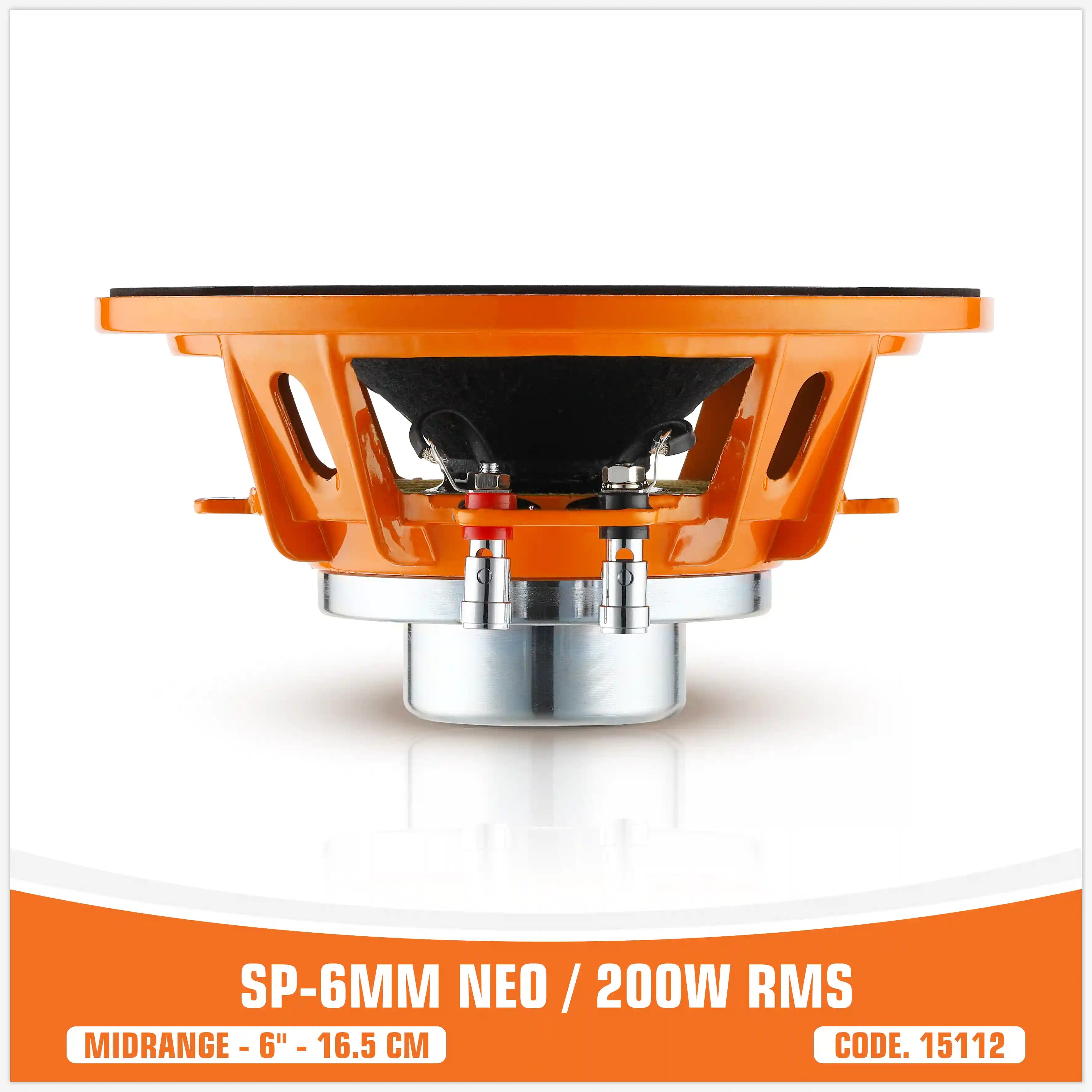 SP 6MM NEO MIDRANGE ESTREMO 6,5"/16,5CM MAGNETE NEODIMIO 200W RMS (PREZZO SINGOLO)