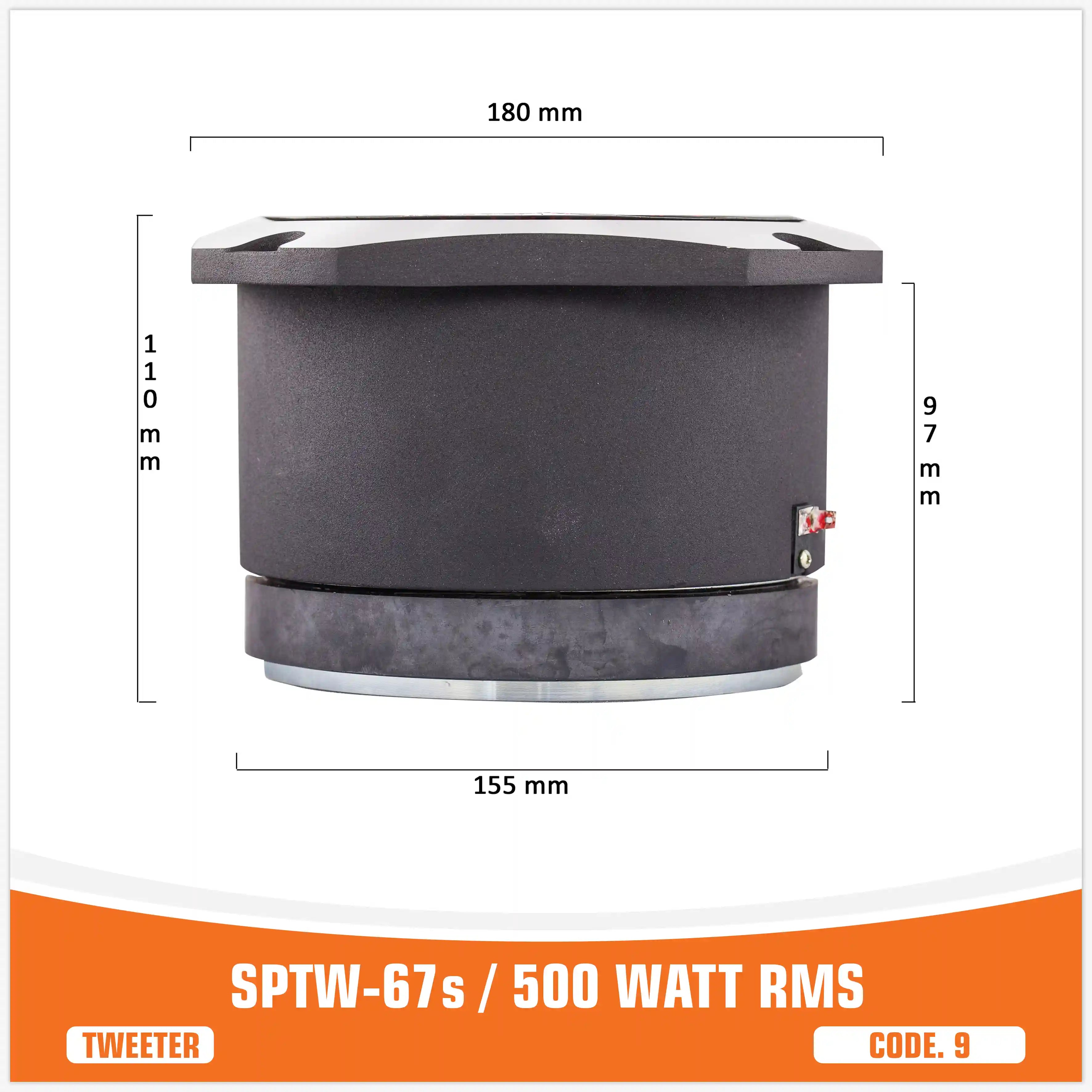 SP TW 67S TWEETER BULLET GIGANTE 500W RMS (PREZZO UNITARIO)