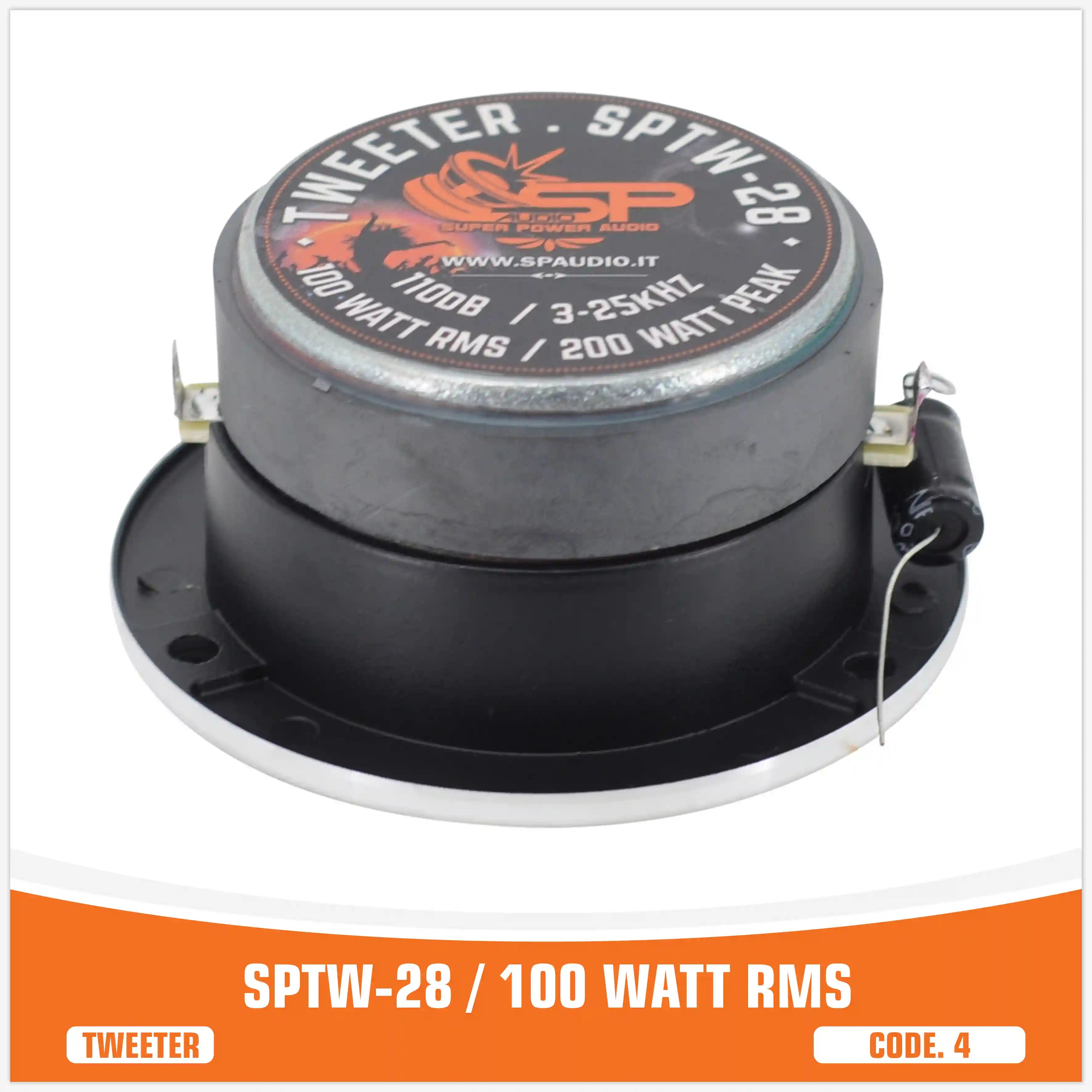 SP TW 28 TWEETER BULLET 100W RMS (PREZZO COPPIA)