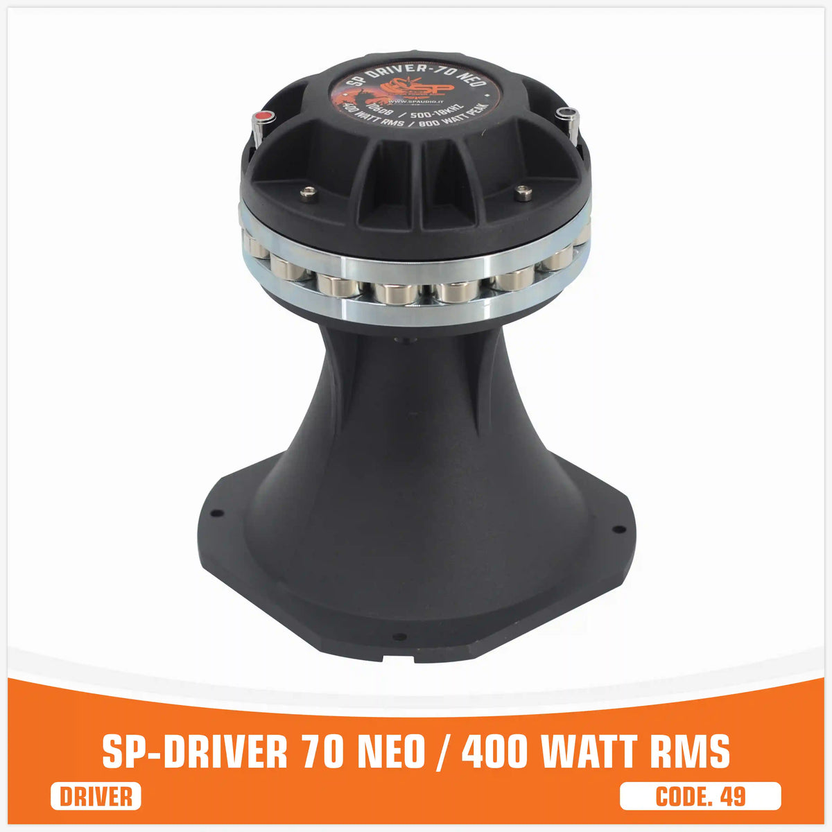 SP DRIVER 70 NEO complete compression driver with horn, neodymium magnet 400W RMS – SP Audio – view 8