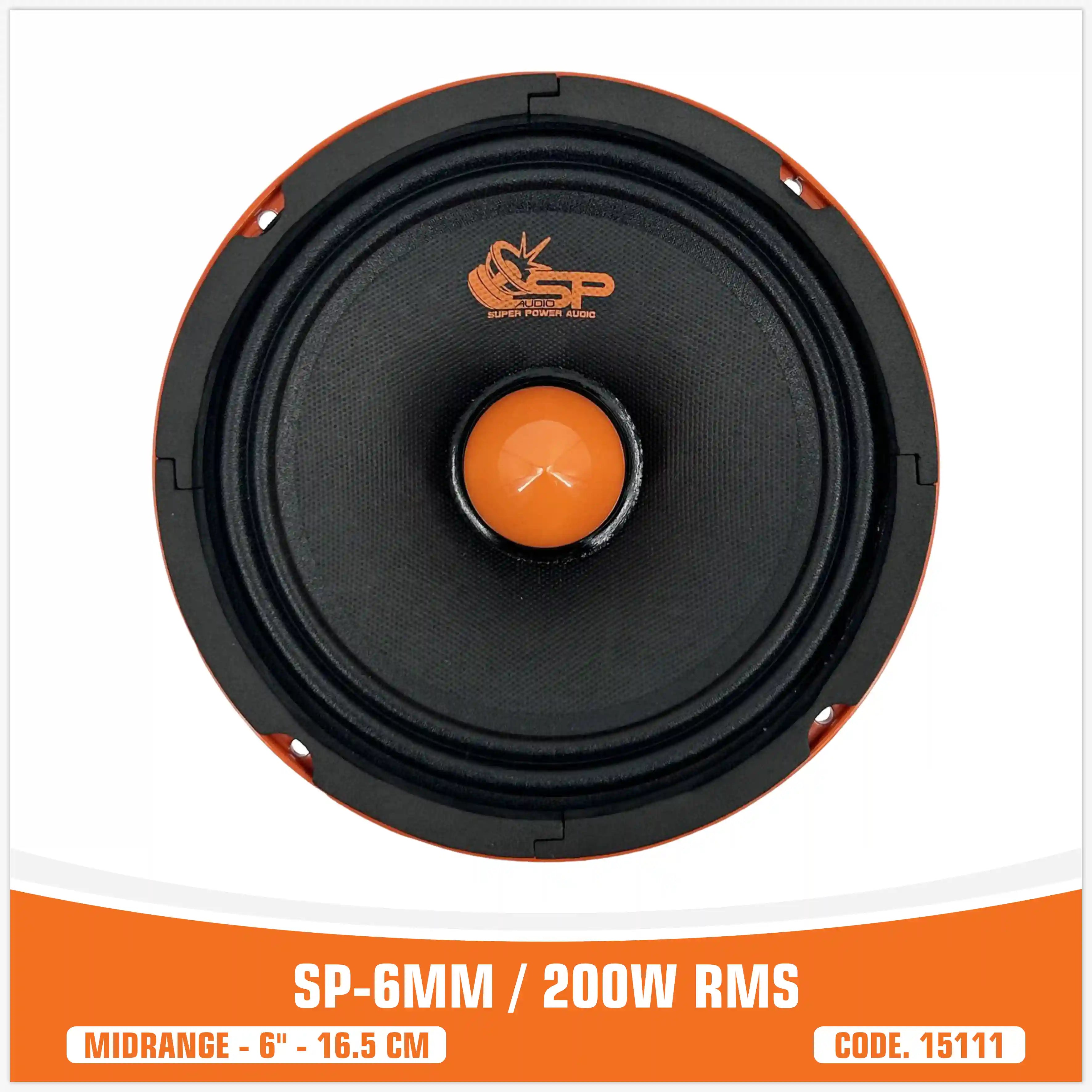 SP 6MM MIDRANGE EXTREME 6,5"/16,5CM 200W RMS (PREZZO A COPPIA) NUOVO MODELLO 2025
