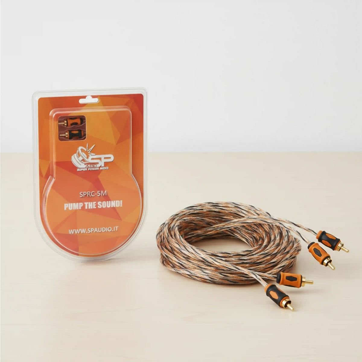 SP RCA super soft cable 5 m, 2 male to 2 male for car audio – SP Audio – view 6