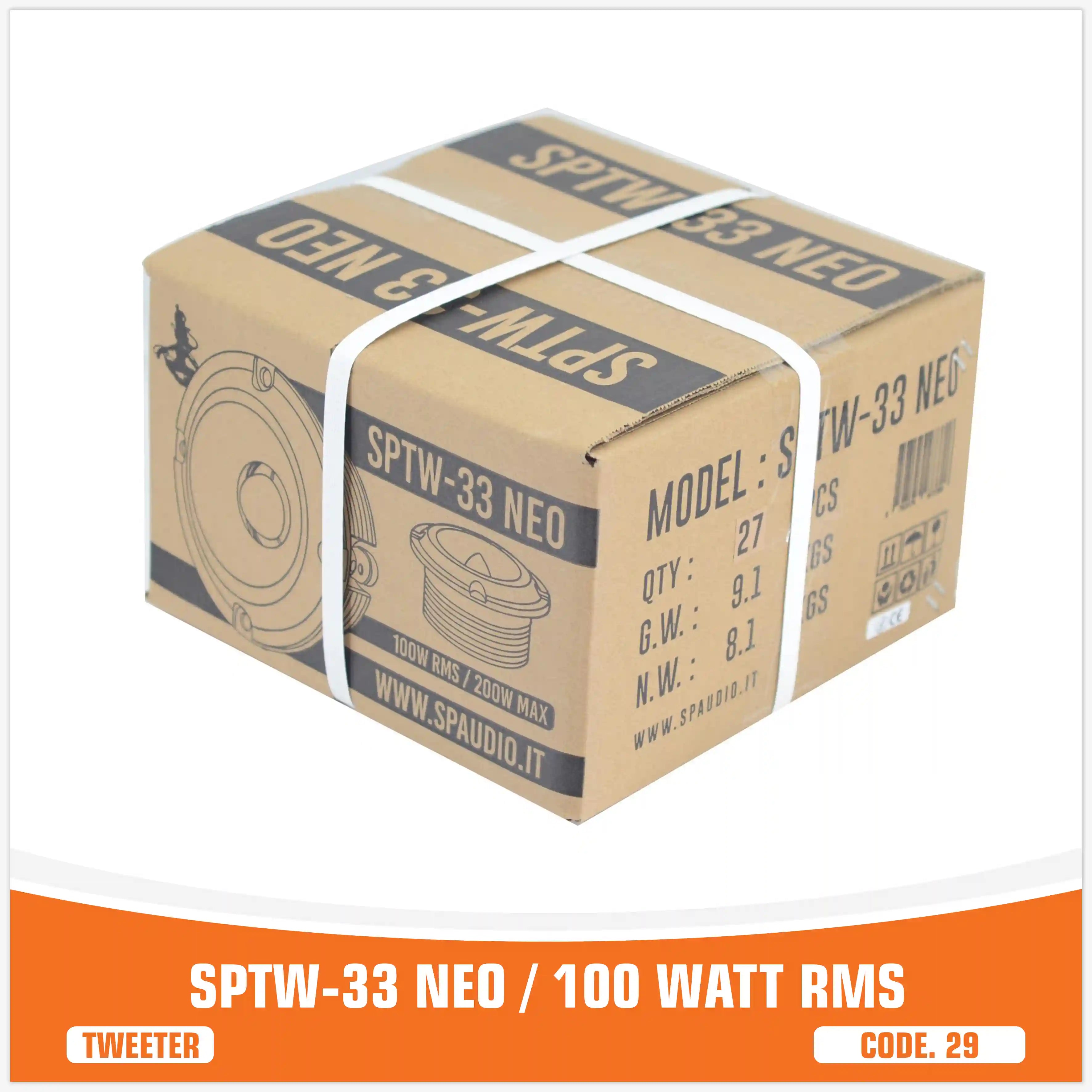 SP TW 33 NEO TWEETER BULLET NEO MAGNETE 100W RMS (PREZZO SINGOLO)
