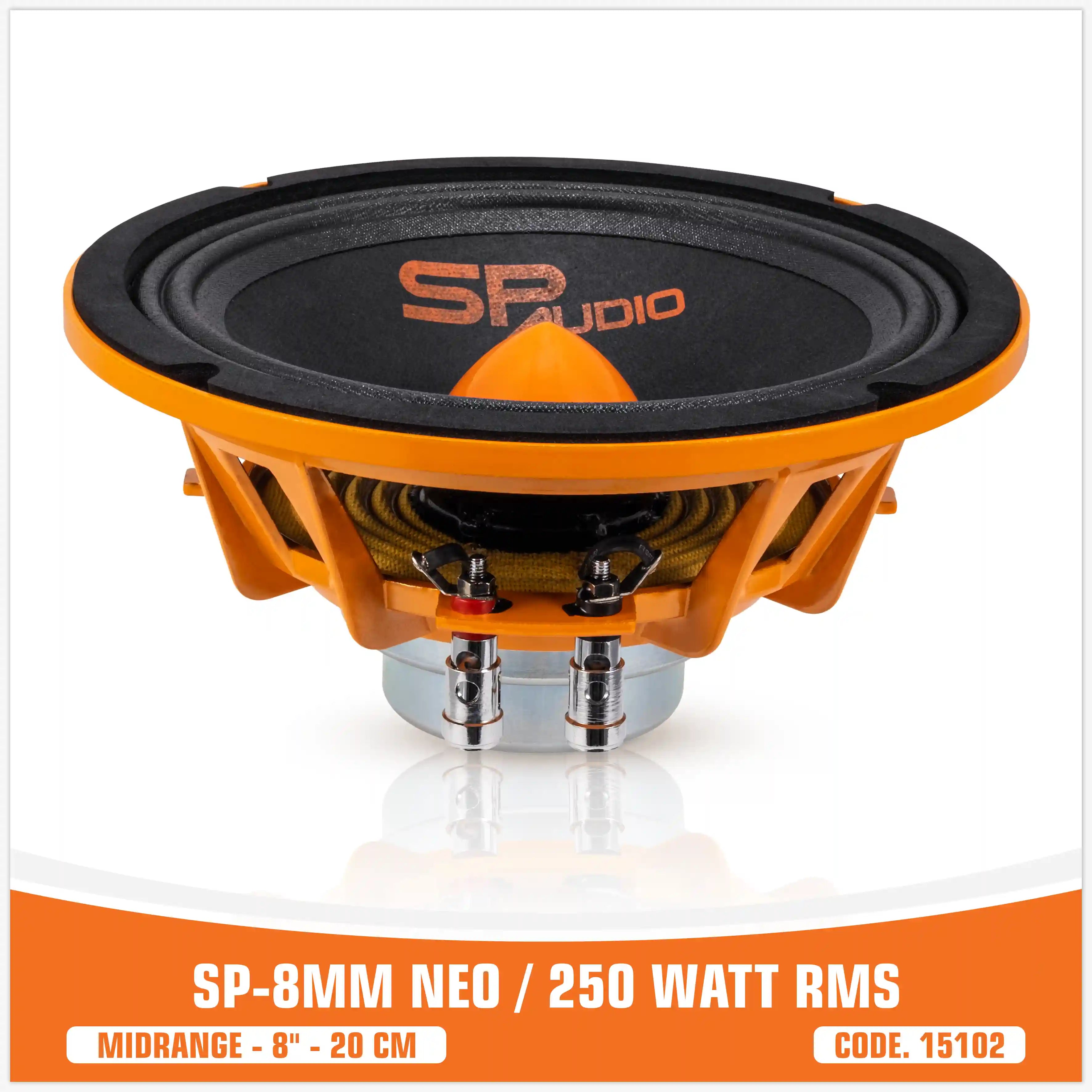 SP 8MM NEO MIDRANGE ESTREMO8"/20CM MAGNETE NEODIMIO 250W RMS (PREZZO UNITARIO)