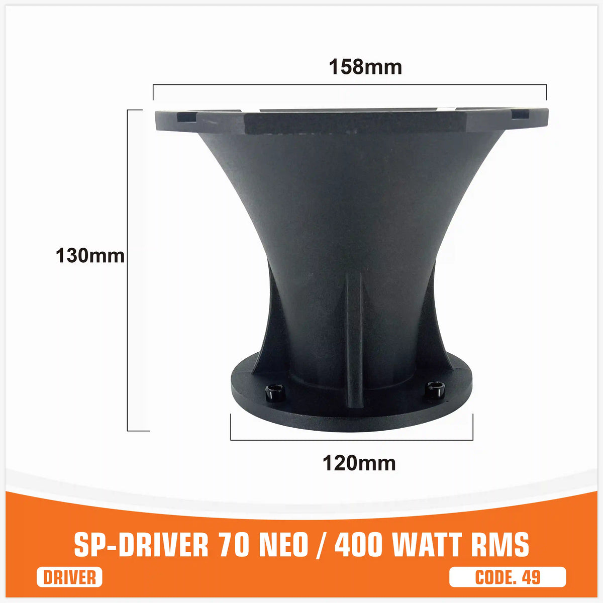 SP DRIVER 70 NEO complete compression driver with horn, neodymium magnet 400W RMS – SP Audio – view 4