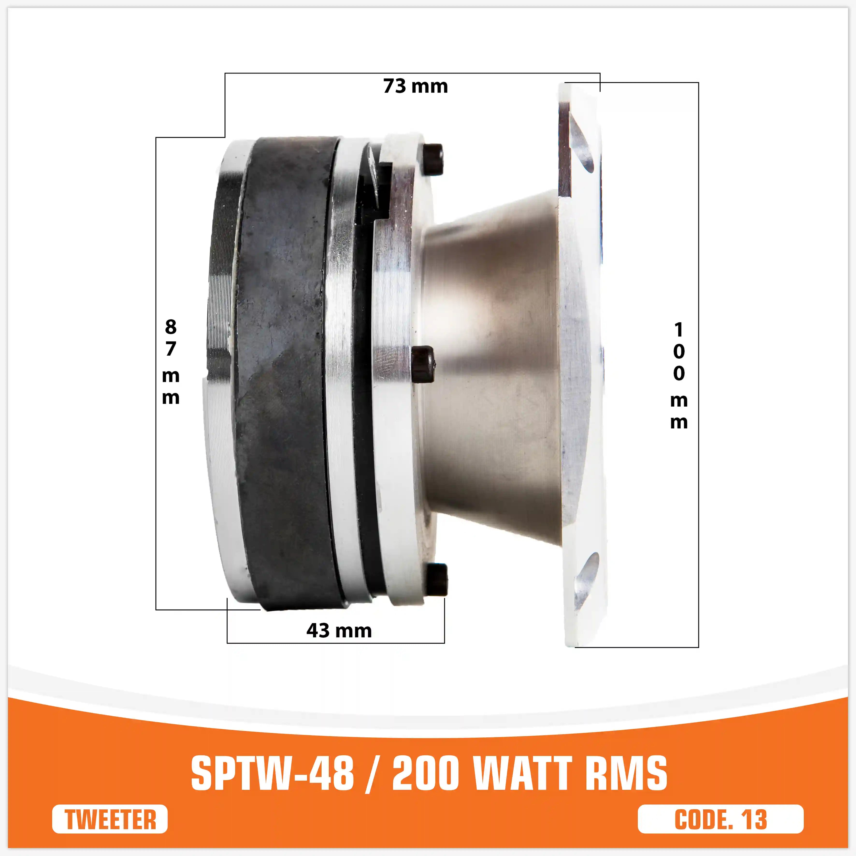 SP TW 48 TWEETER BULLET 200W RMS (PREZZO SINGOLO)