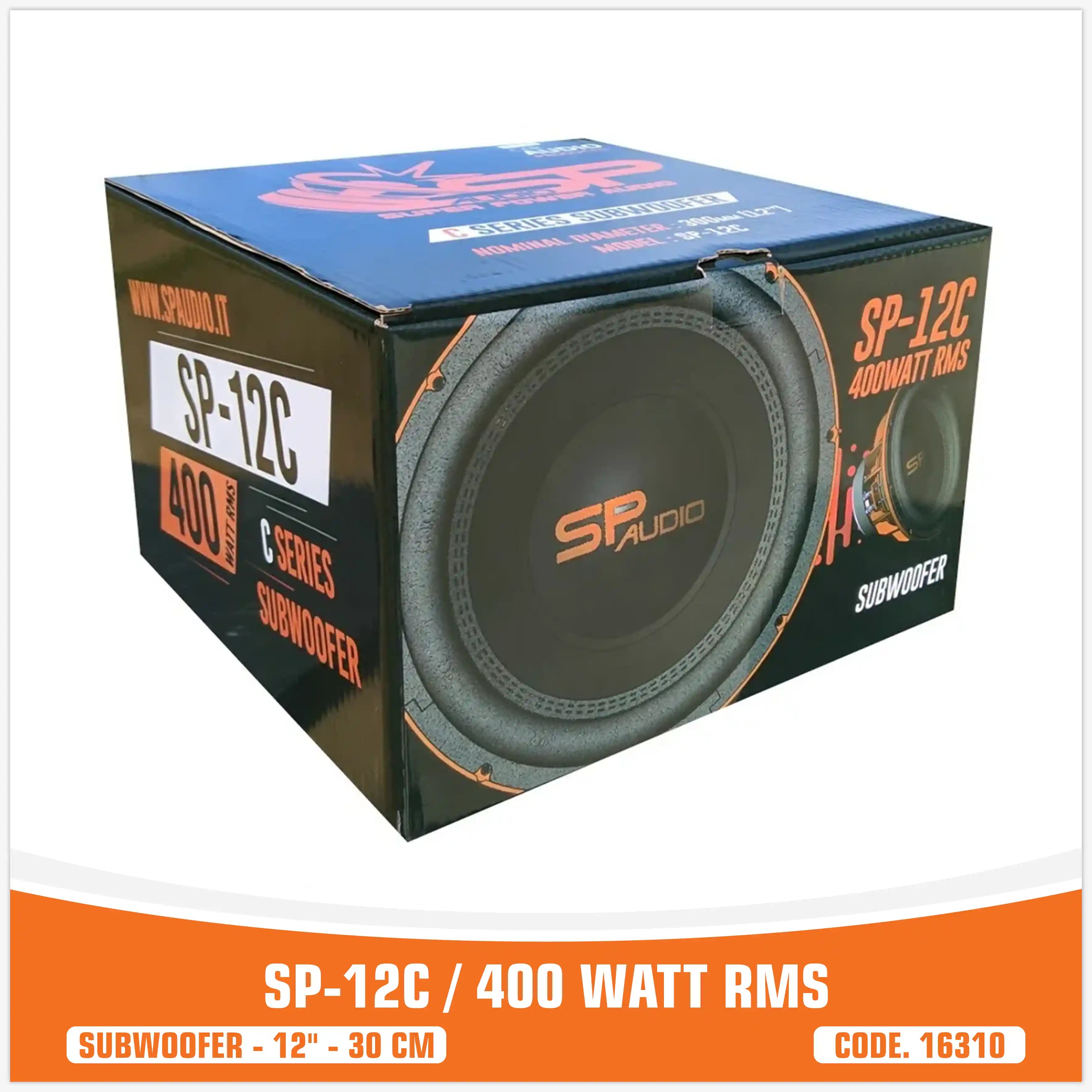 SP 12C SUBWOOFER 12"/30CM 400WATT RMS (PREZZO UNITARIO)