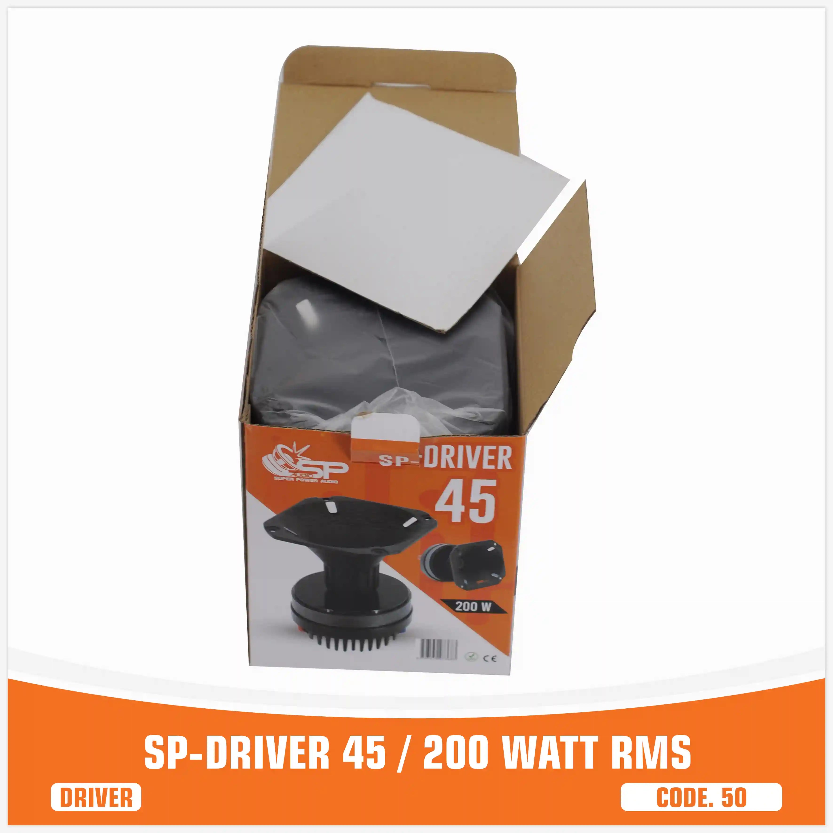 SP DRIVER 45 DRIVER COMPLETO DI FLANGIA 200W RMS (PREZZO UNITARIO)