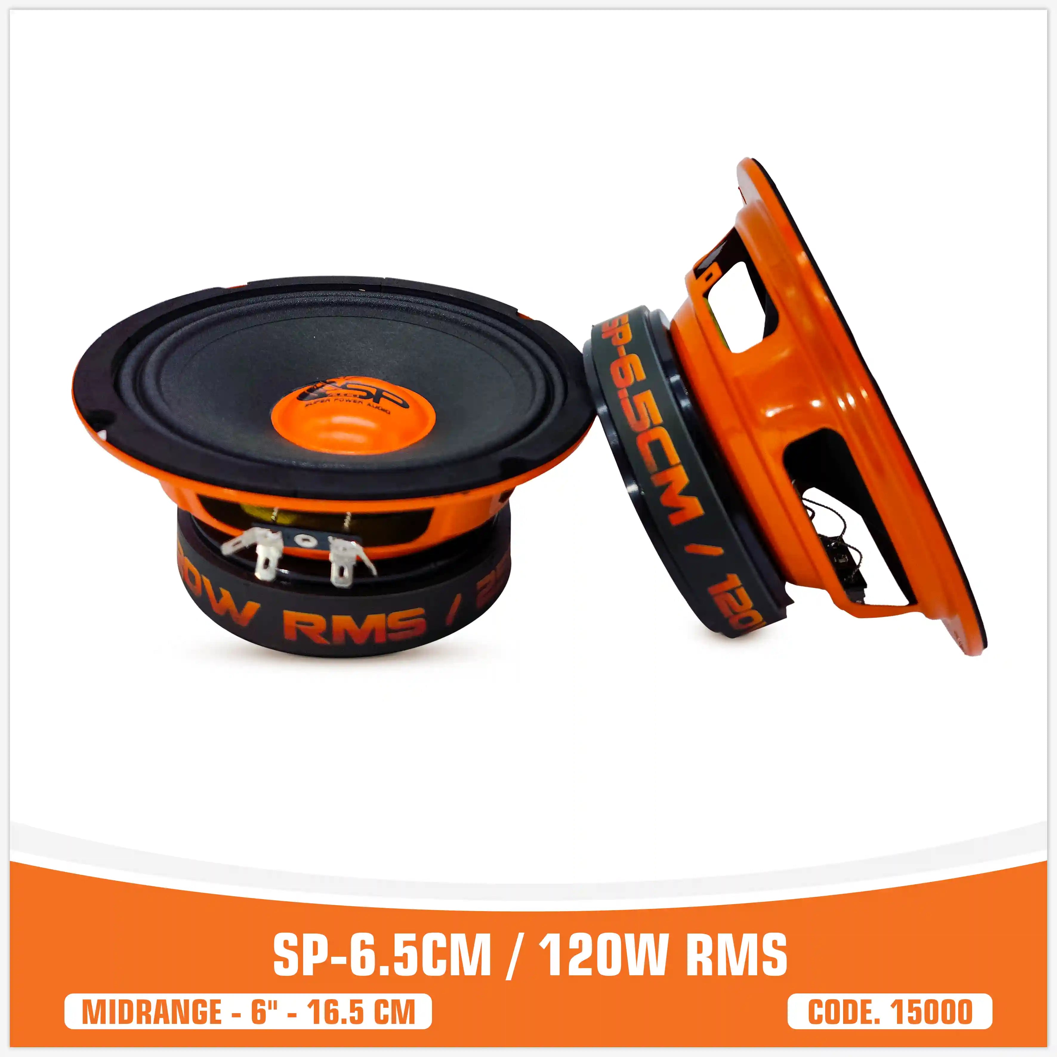 SP ALTOPARLANTE MIDRANGE 6,5CM BEST SELLER 6,5"/16,5CM 120W RMS (PREZZO PER COPPIA)