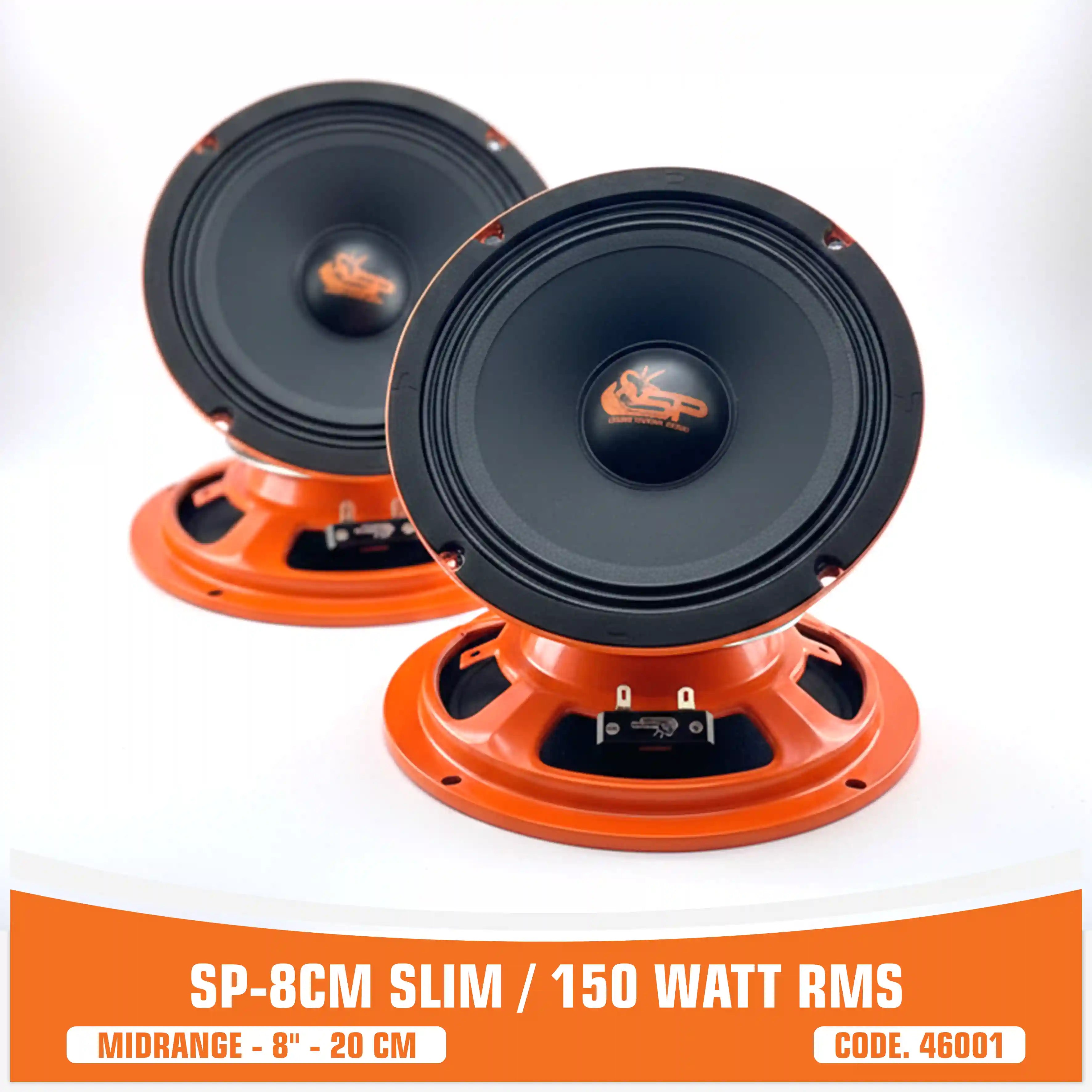 SP 8CM SLIM MIDRANGE SUPER BASSO 8"/20CM 150W RMS (PREZZO COPPIA)