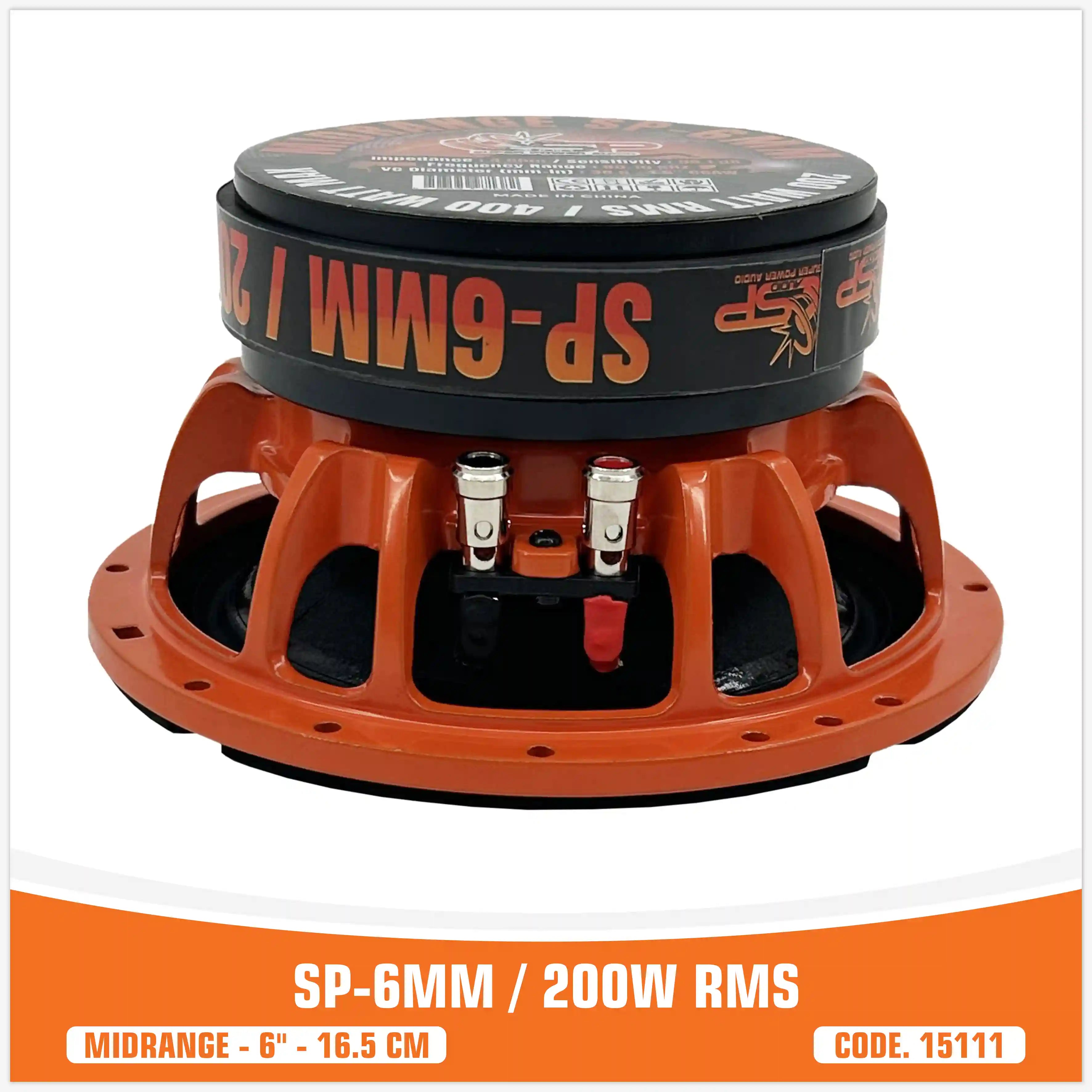 SP 6MM MIDRANGE EXTREME 6,5"/16,5CM 200W RMS (PREZZO A COPPIA) NUOVO MODELLO 2025