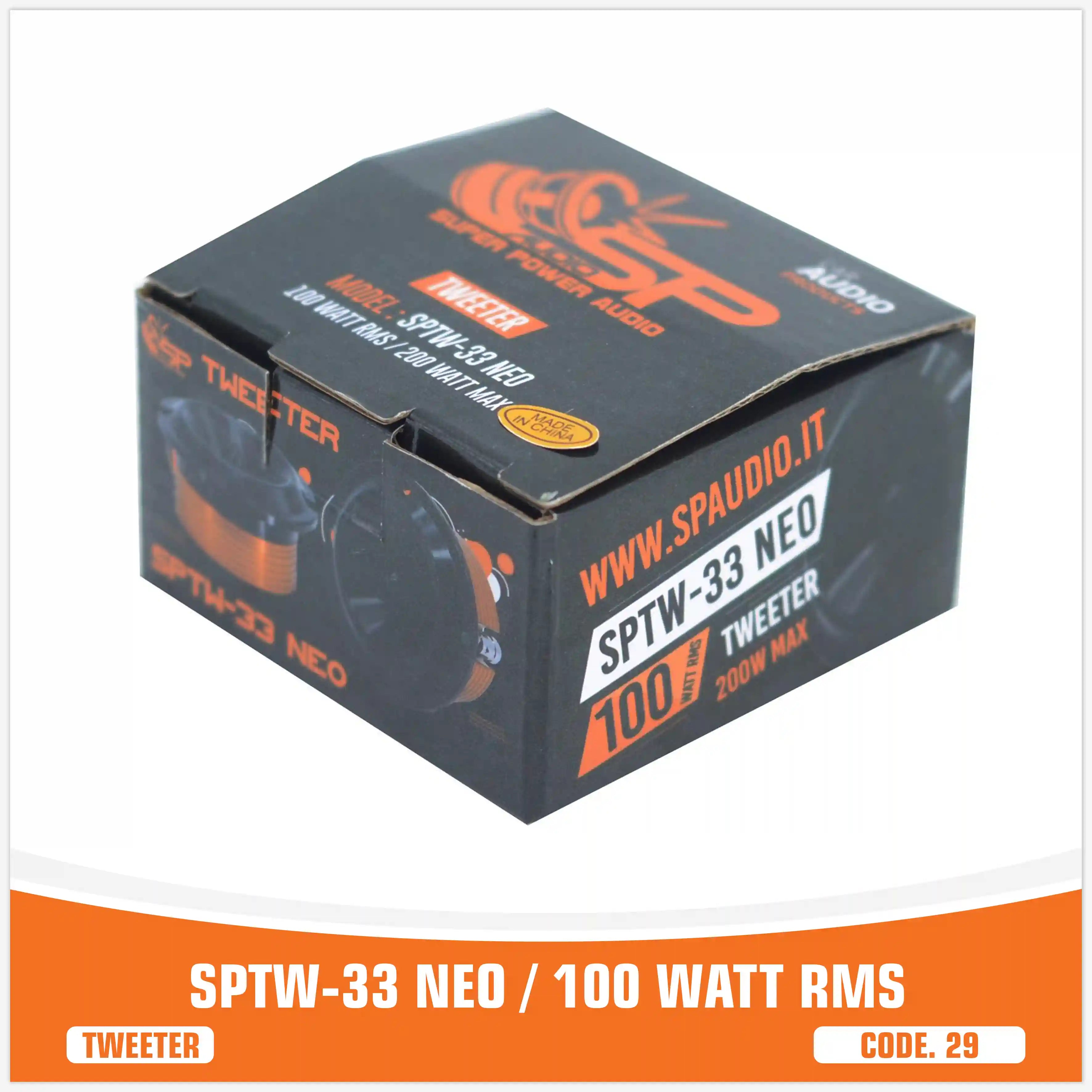 SP TW 33 NEO TWEETER BULLET NEO MAGNETE 100W RMS (PREZZO SINGOLO)