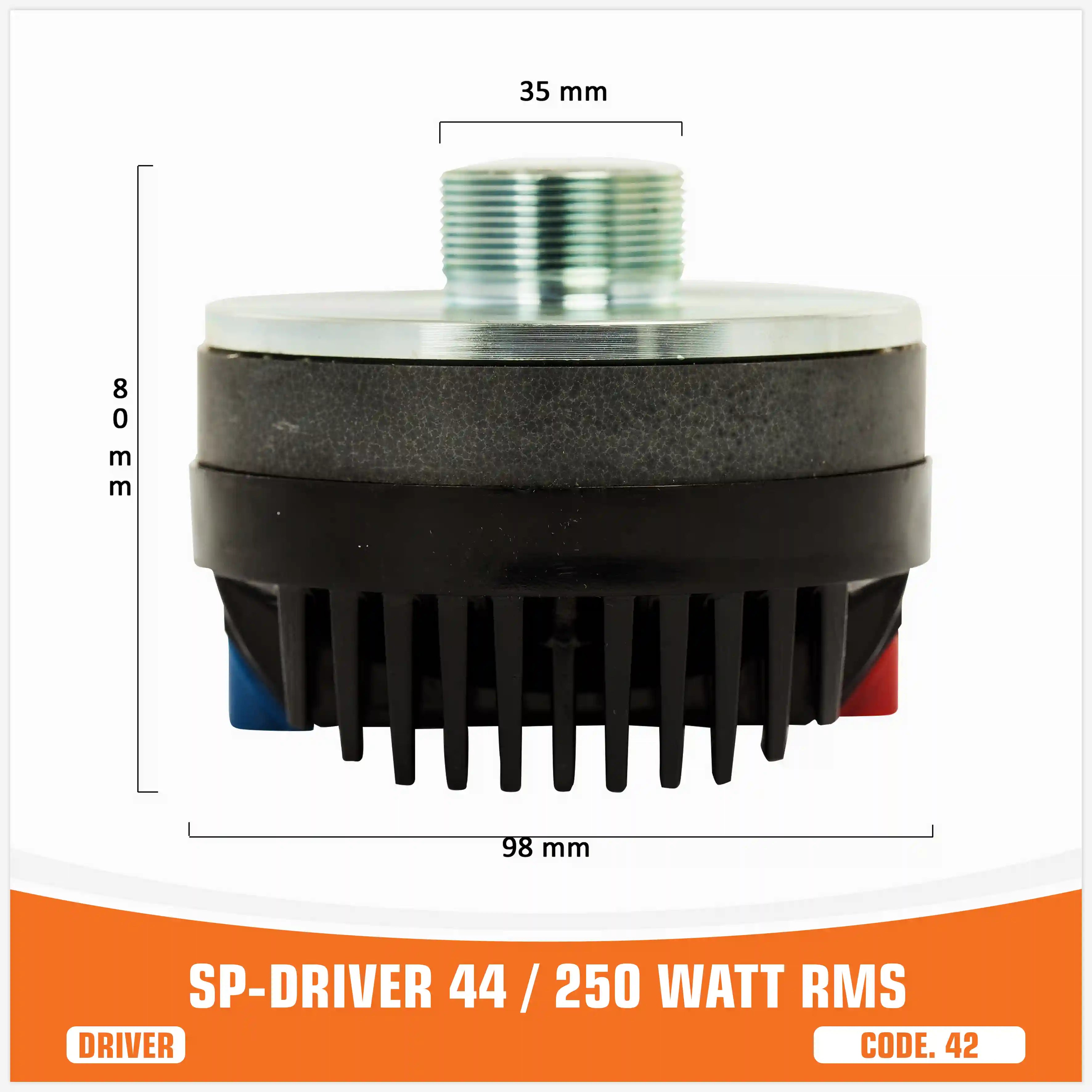 SP DRIVER 44 DRIVER SENZA FLANGIA 250W RMS (PREZZO UNITARIO)