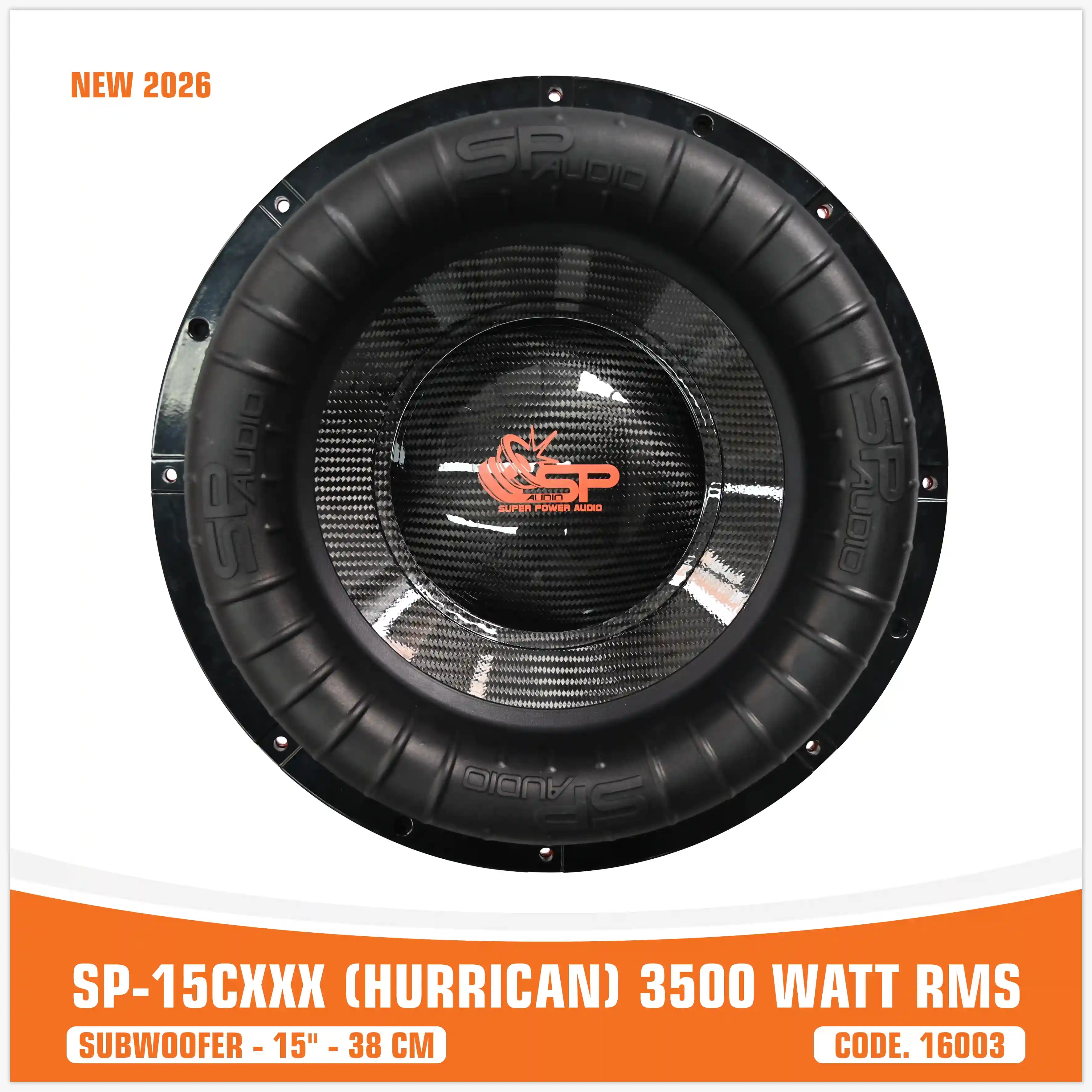SP 15CXXX SUBWOOFER 15"/38CM BIG SORROUND 3500W RMS - NUOVO 2026 (PREZZO UNITARIO)