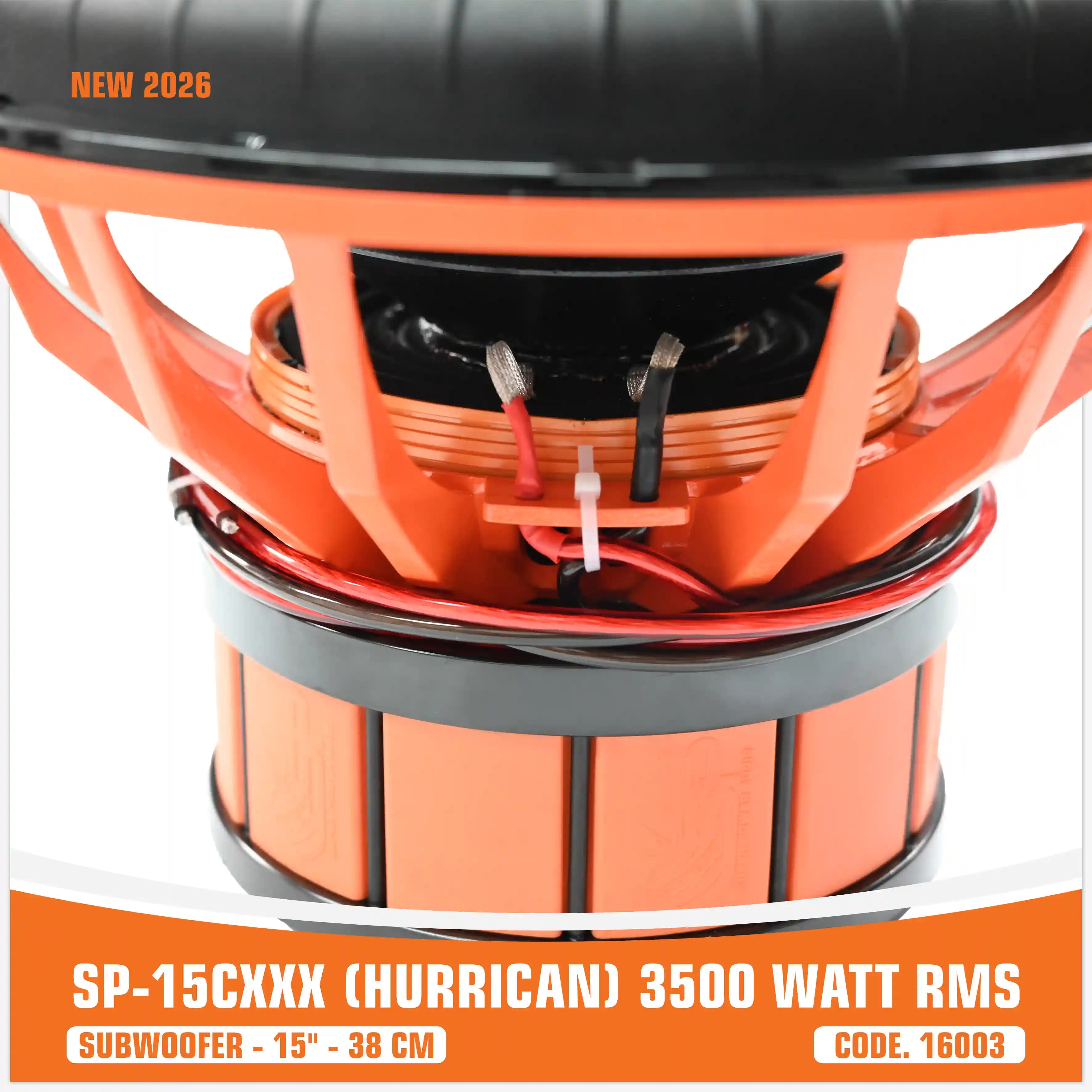 SP 15CXXX SUBWOOFER 15"/38CM BIG SORROUND 3500W RMS - NUOVO 2026 (PREZZO UNITARIO)