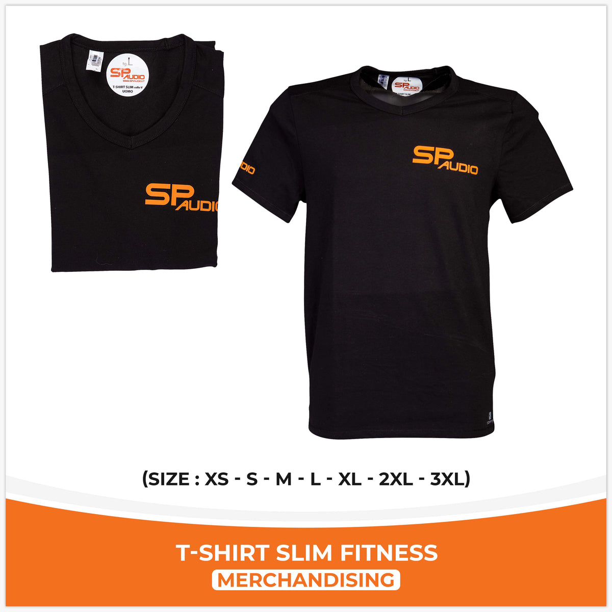 T SHIRT SPAUDIO SLIM FITNESS