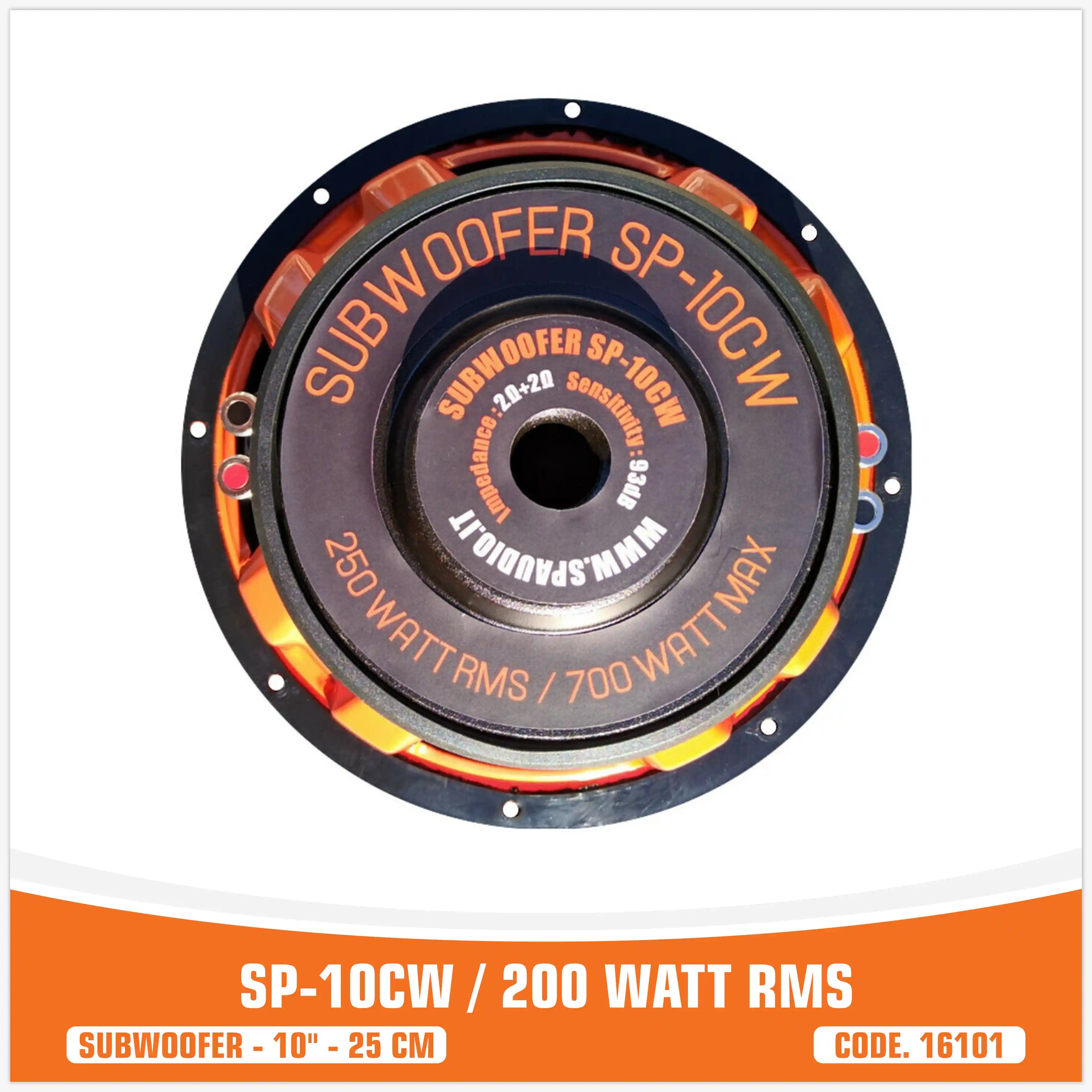 SP 10CW MIGLIOR PREZZO SUBWOOFER 10"/25CM 200WATT RMS (PREZZO SINGOLO)