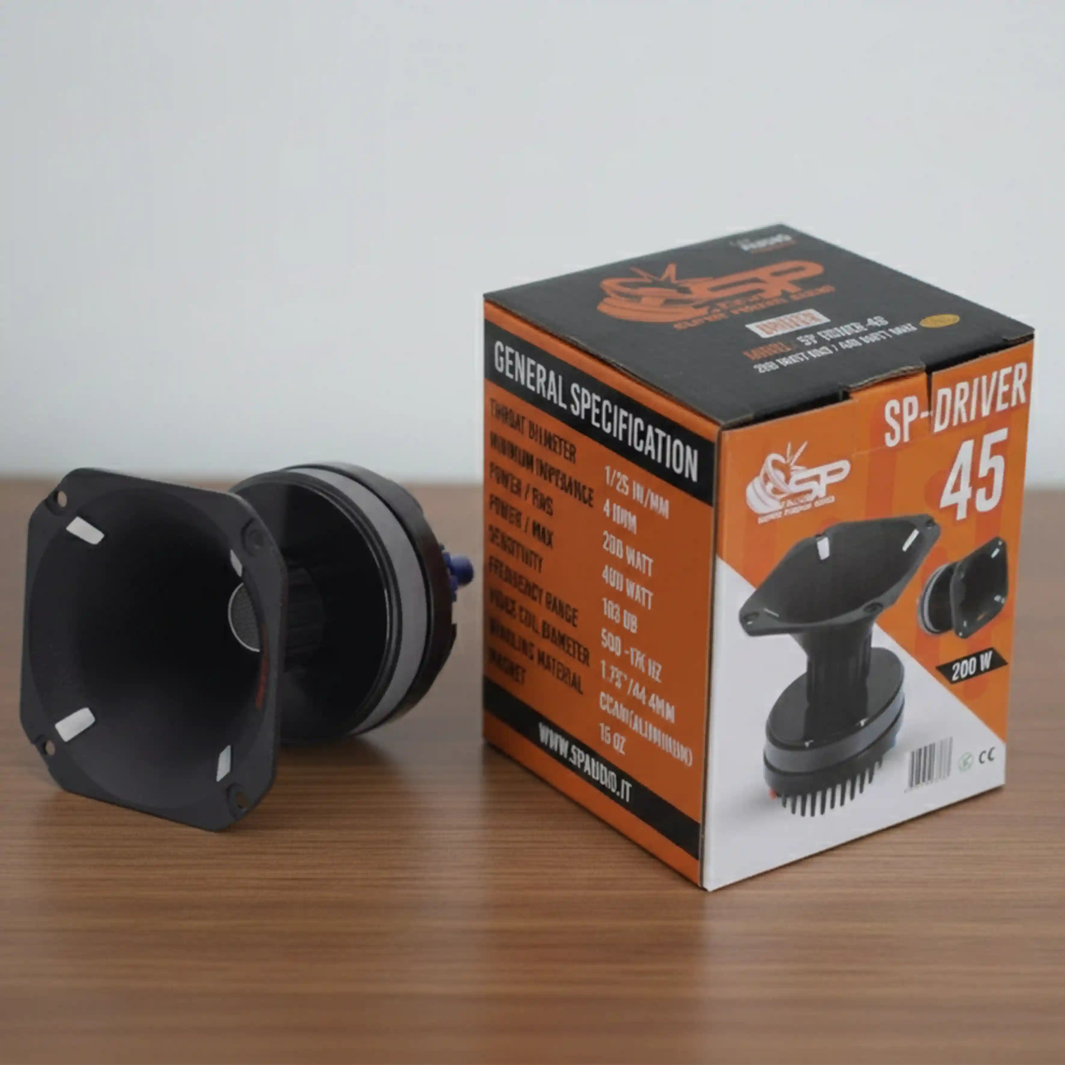 SP DRIVER 45 DRIVER COMPLETO DI FLANGIA 200W RMS (PREZZO UNITARIO)